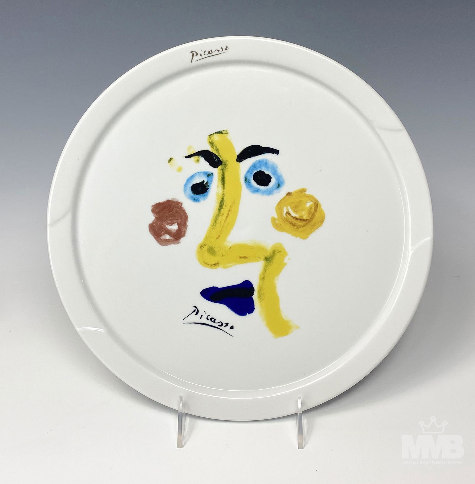 Abstract Porcelain Portrait Plate after P. Picasso (1 of 5)
