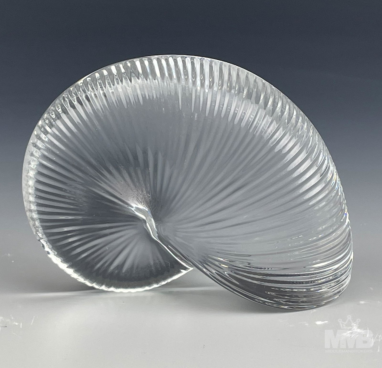 Baccarat French Crystal Glass Snail Paperweight (1 of 5)