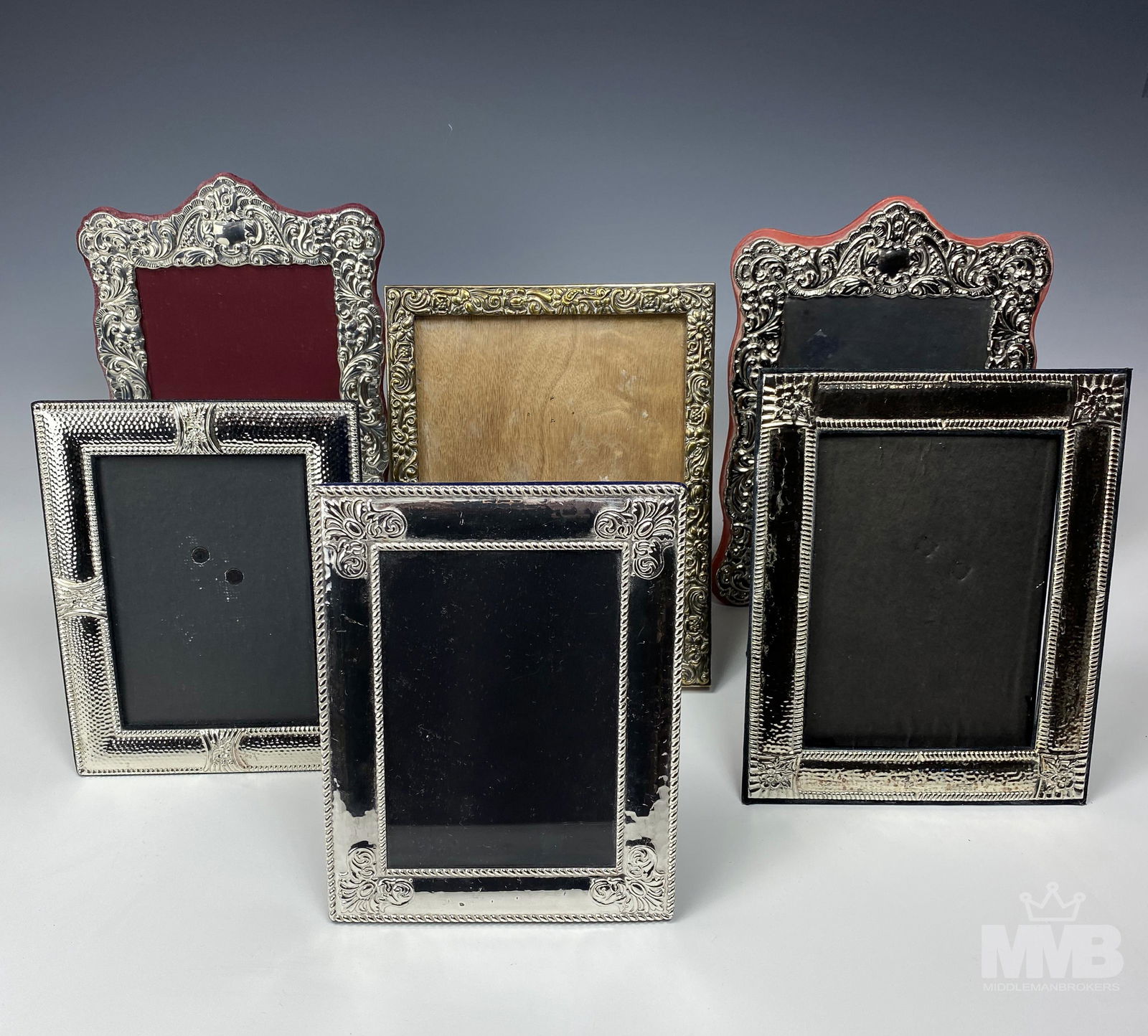 Lot 6 Silver Plate Photo Photograph Picture Frames (1 of 8)