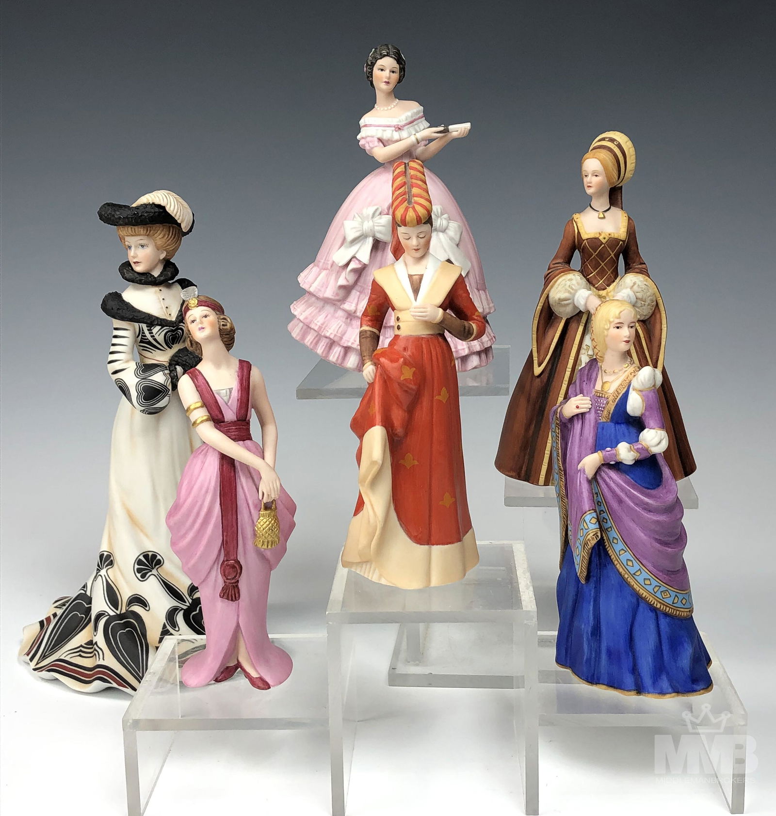 Estate Lot 6 Lenox Fine Porcelain Lady Figurines (1 of 14)