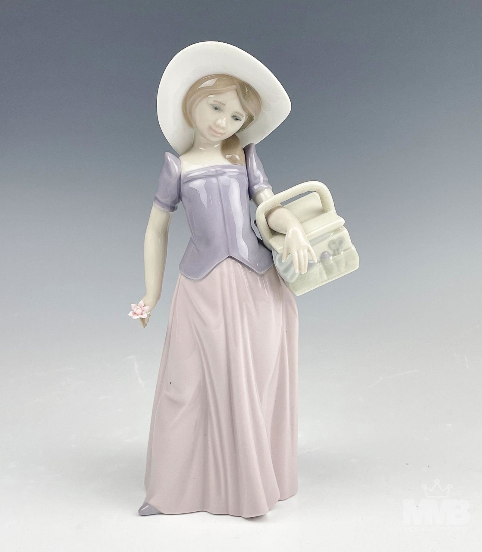 Lladro Tailor Made # 6489 Girl w/ Basket Figurine (1 of 6)