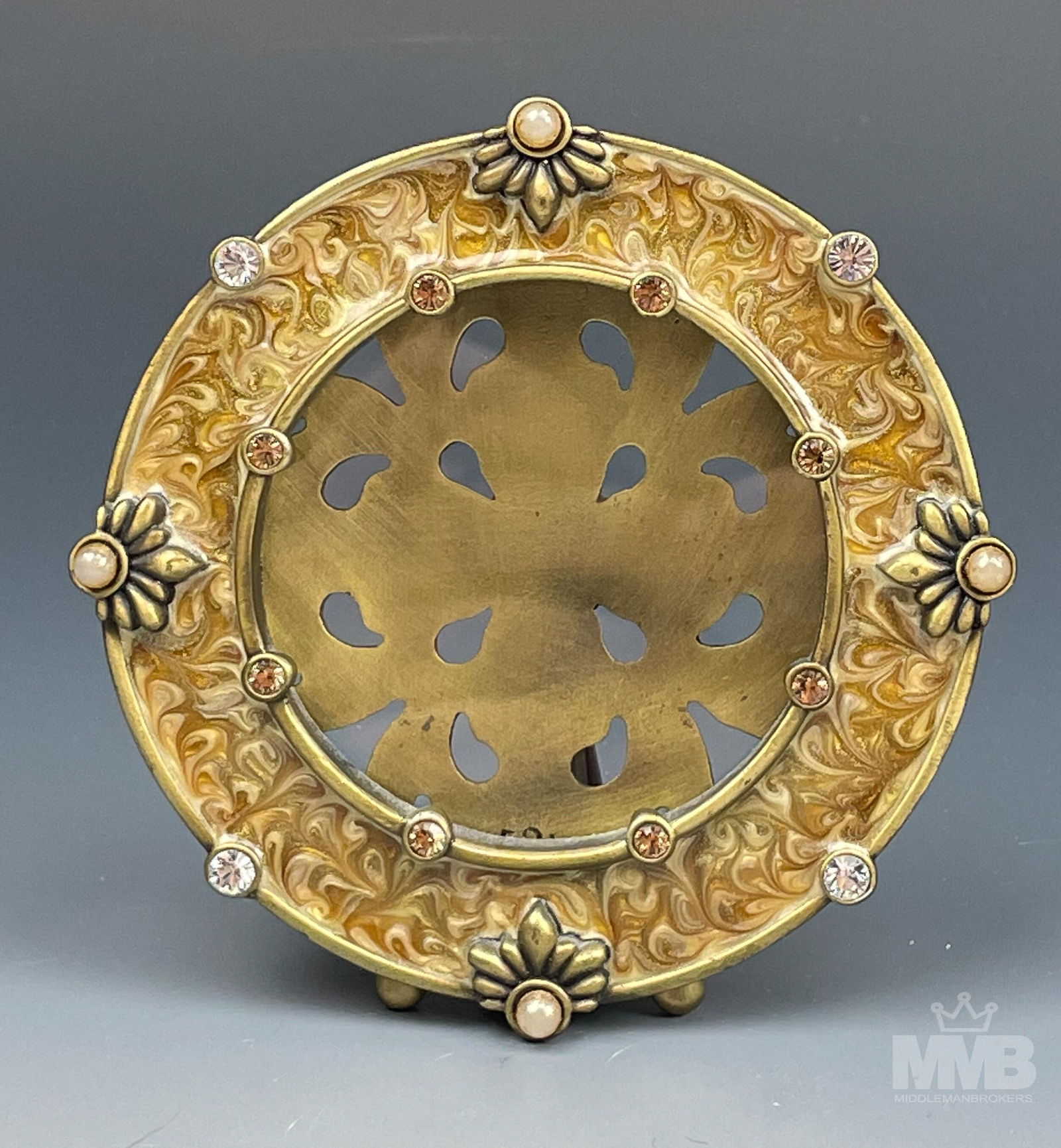 Jay Strongwater Enamel Swarovski 3" Picture Frame (1 of 4)