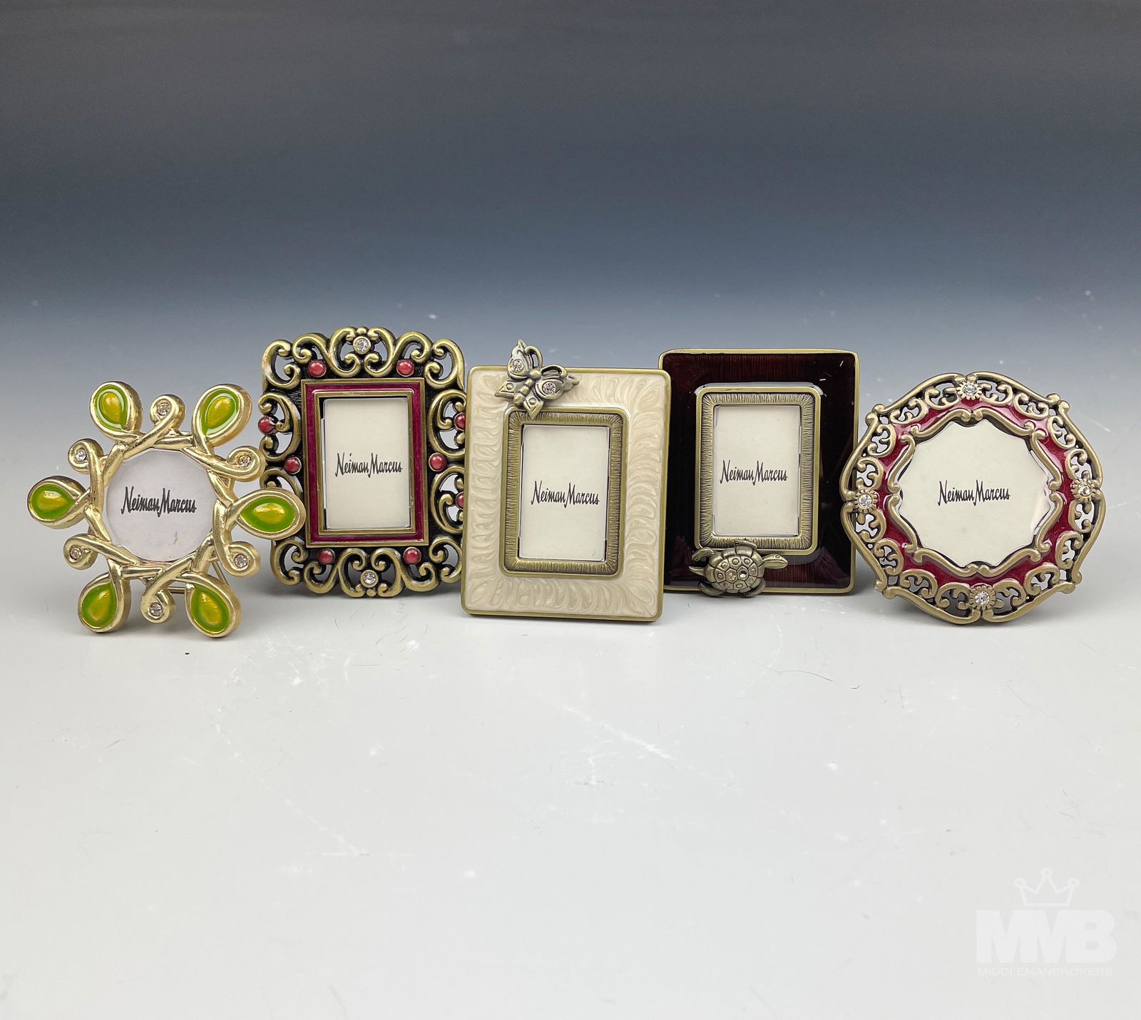 5 Jay Strongwater Enamel & Crystal Picture Frames (1 of 6)