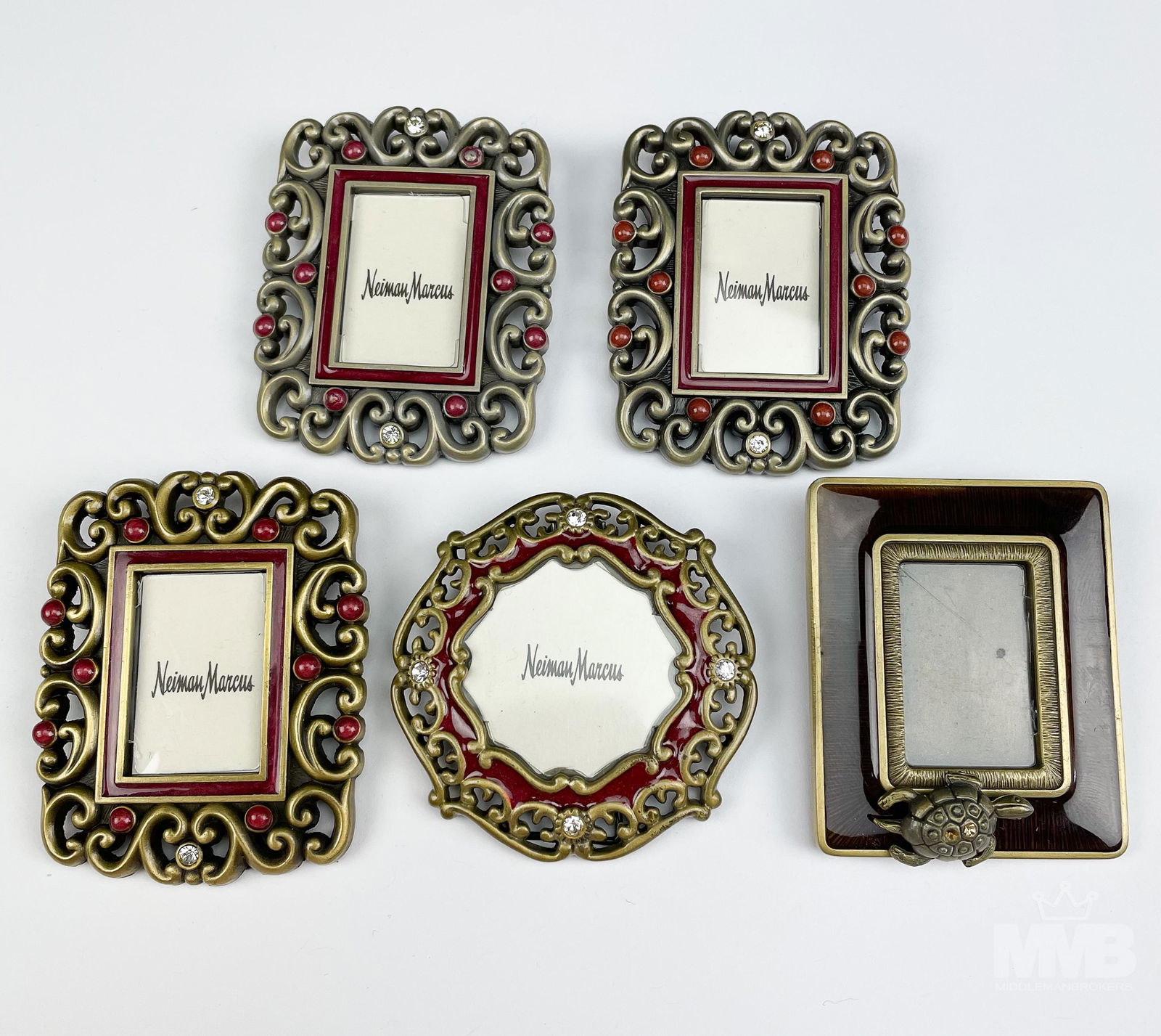 5 Jay Strongwater Enamel & Crystal Picture Frames (1 of 3)