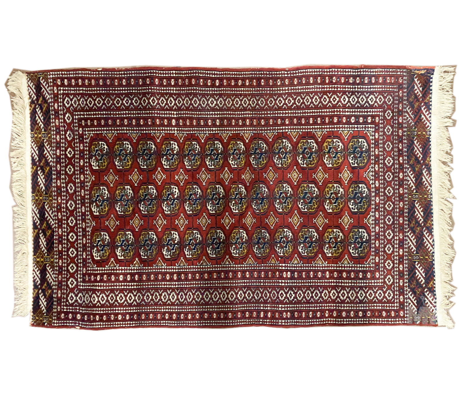 Oriental Bokhara Hand Knotted Rug Carpet 60" x 37" (1 of 5)