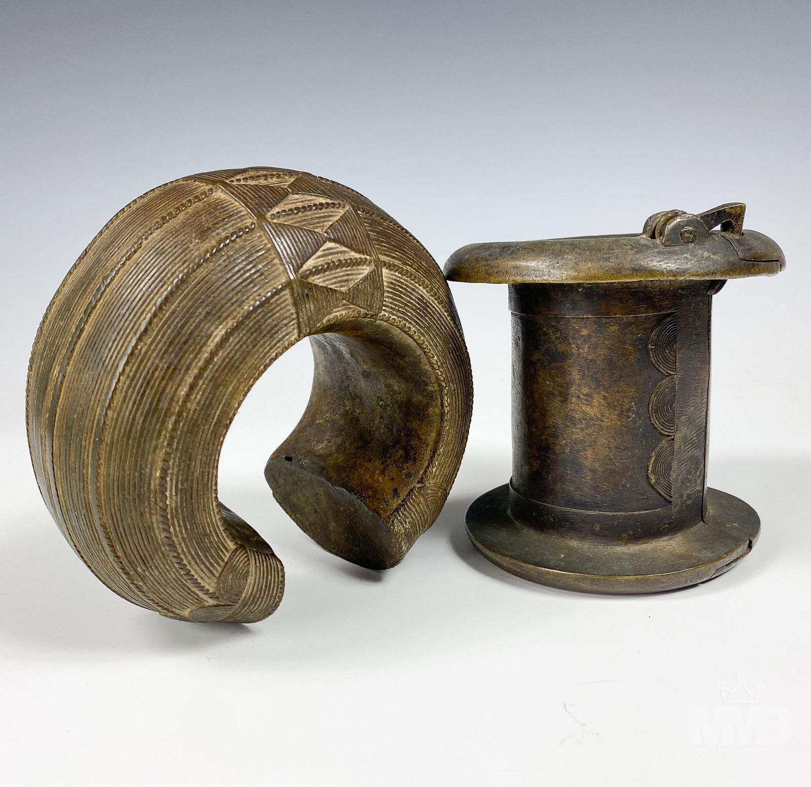 Bronze African Antique Ankle & Hand Bracelets Lot (1 of 7)