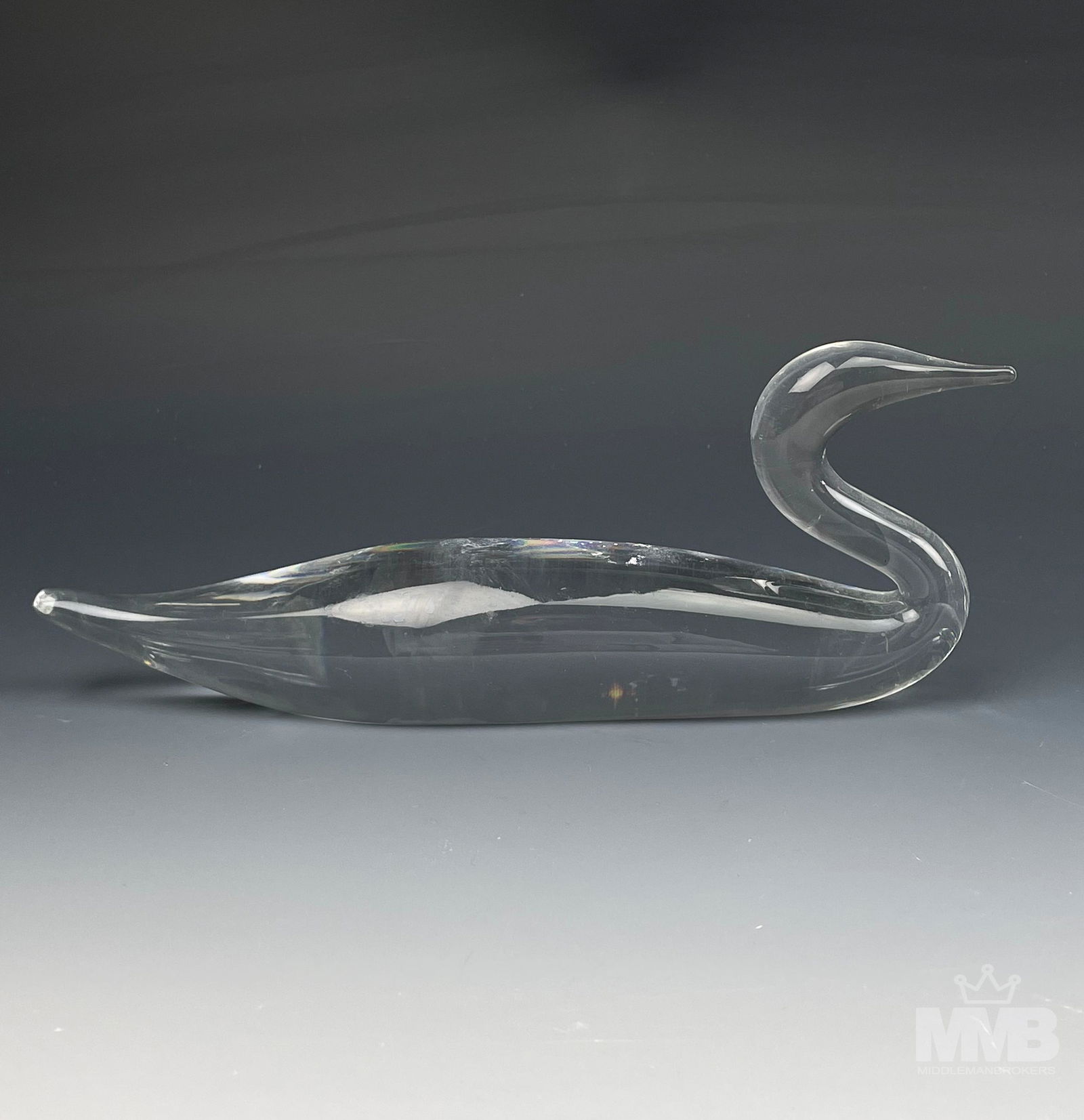 Steuben Crystal Loon 8303 Art Glass Bird Sculpture (1 of 5)