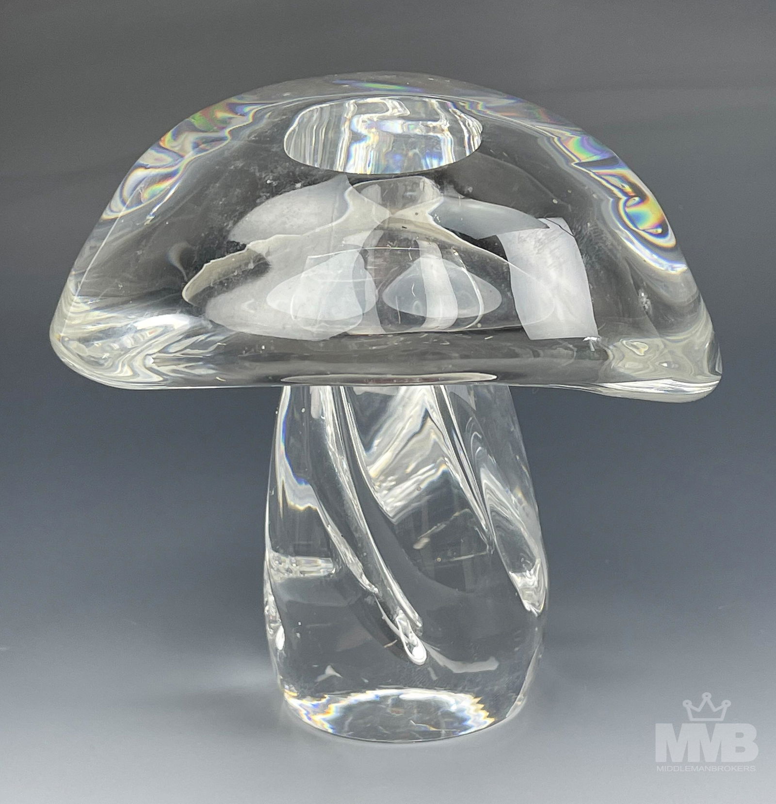 Steuben Crystal Mushroom Art Glass Sculpture (1 of 5)