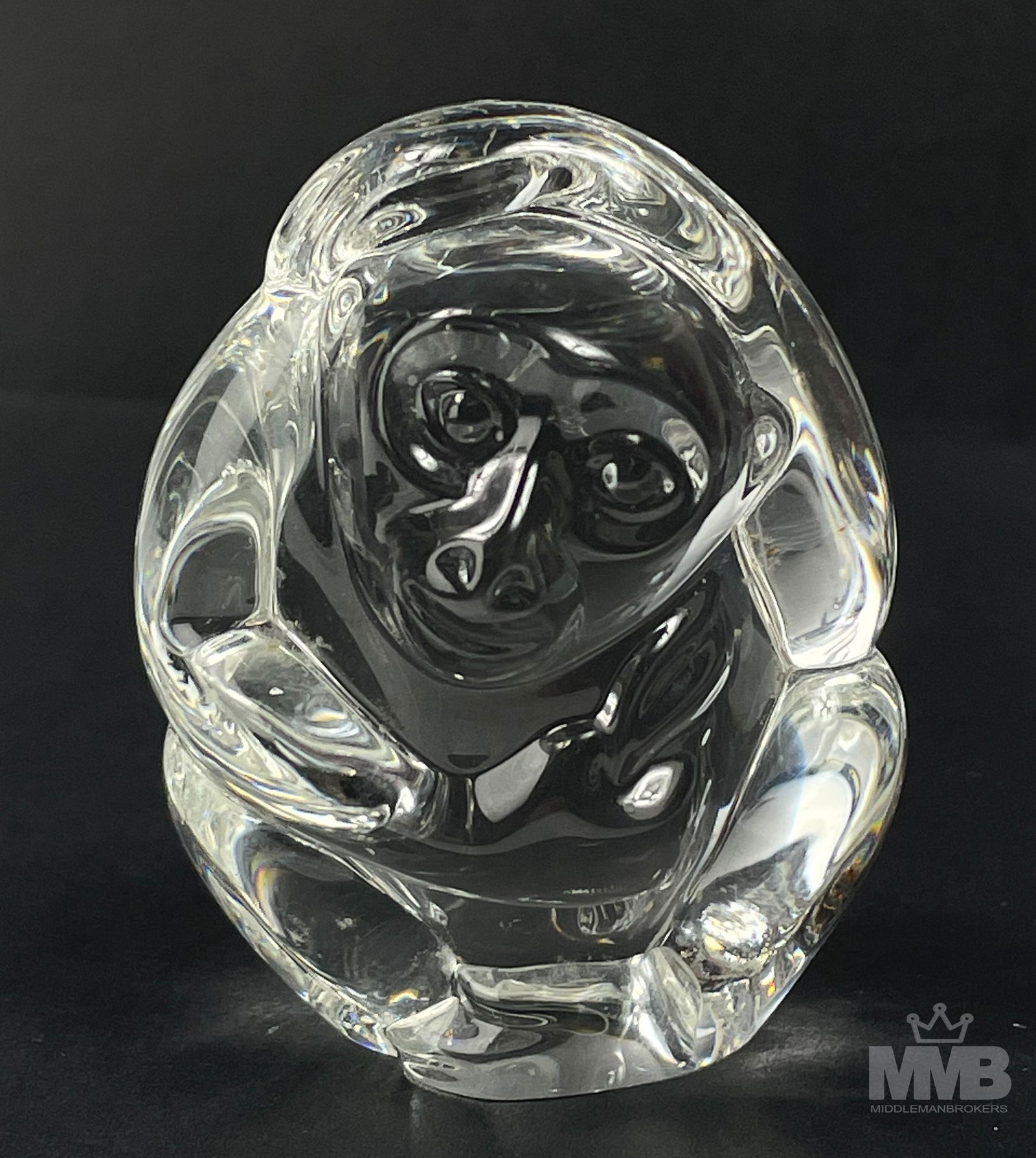 Steuben Crystal Monkey LE Hand Cooler Paperweight (1 of 5)