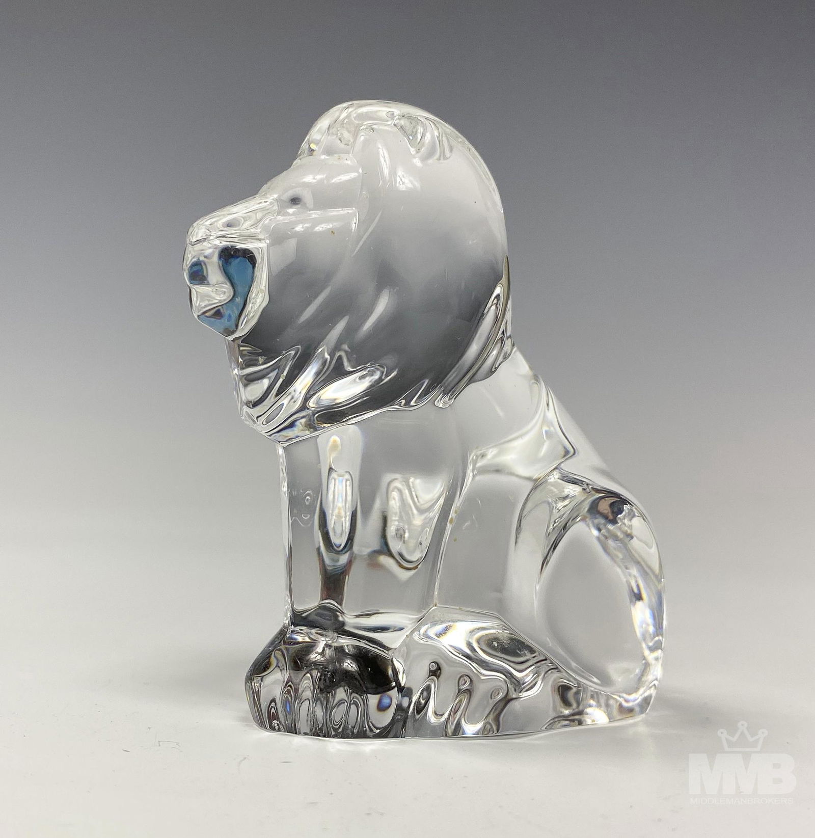 Steuben Crystal Lion Leo Hand Cooler Paperweight (1 of 6)