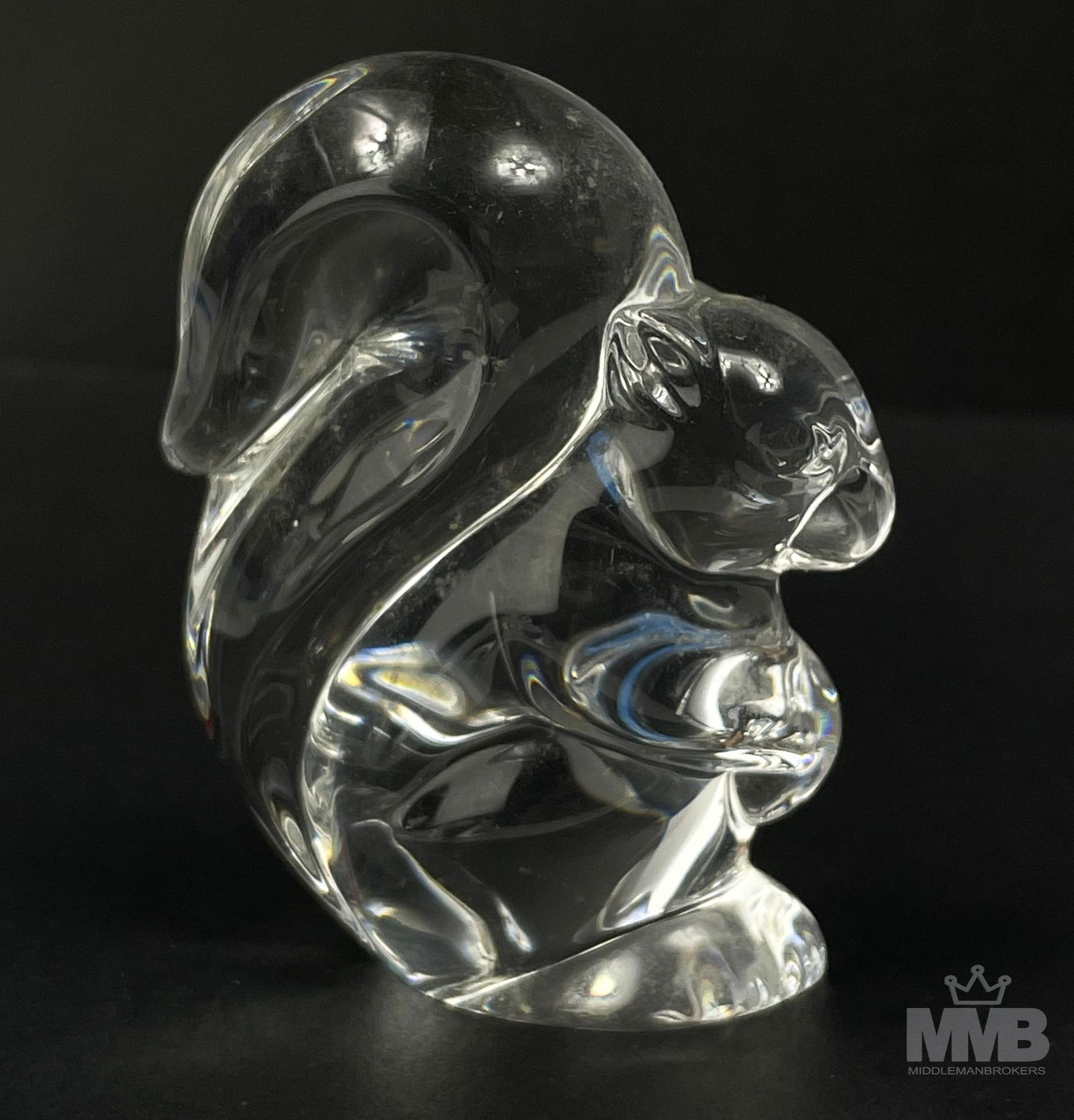 Steuben Crystal Squirrel Hand Cooler Paperweight (1 of 5)