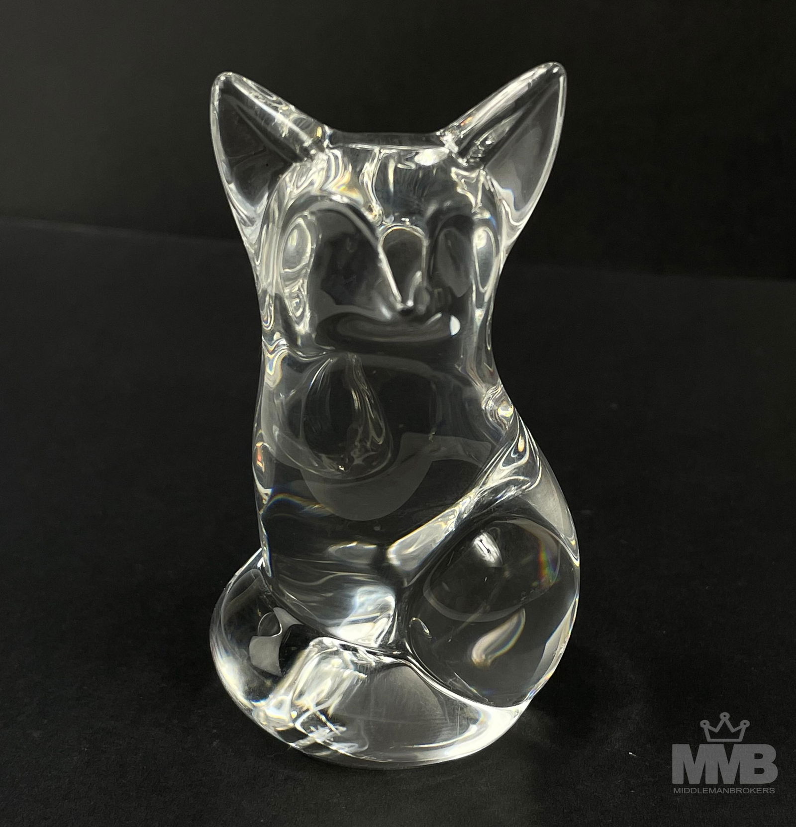 Steuben Crystal Fox LE Hand Cooler Paperweight (1 of 5)