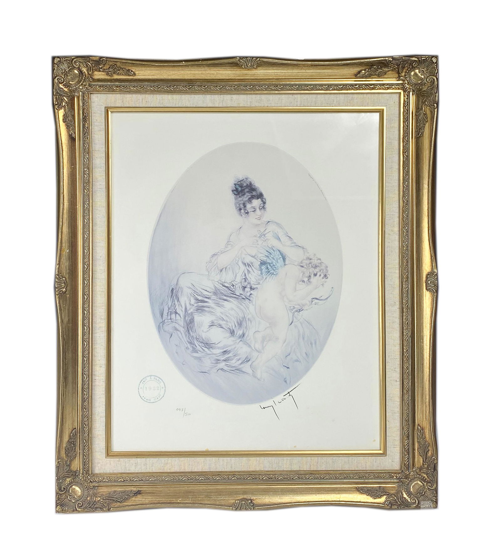 Louis Icart 1888-1950 Clipped Wings L/E Etching (1 of 5)