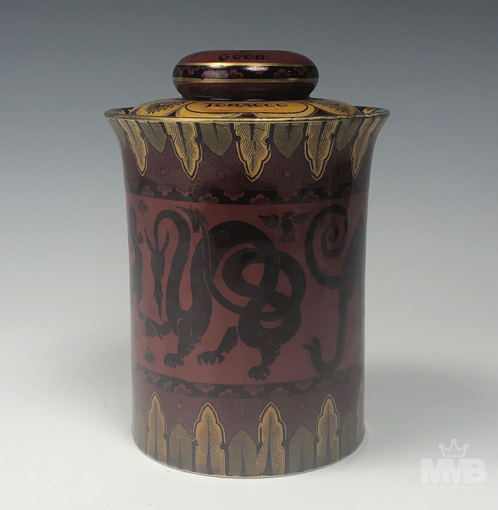 Royal Doulton Cigar Tobacco Porcelain Humidor Jar (1 of 5)