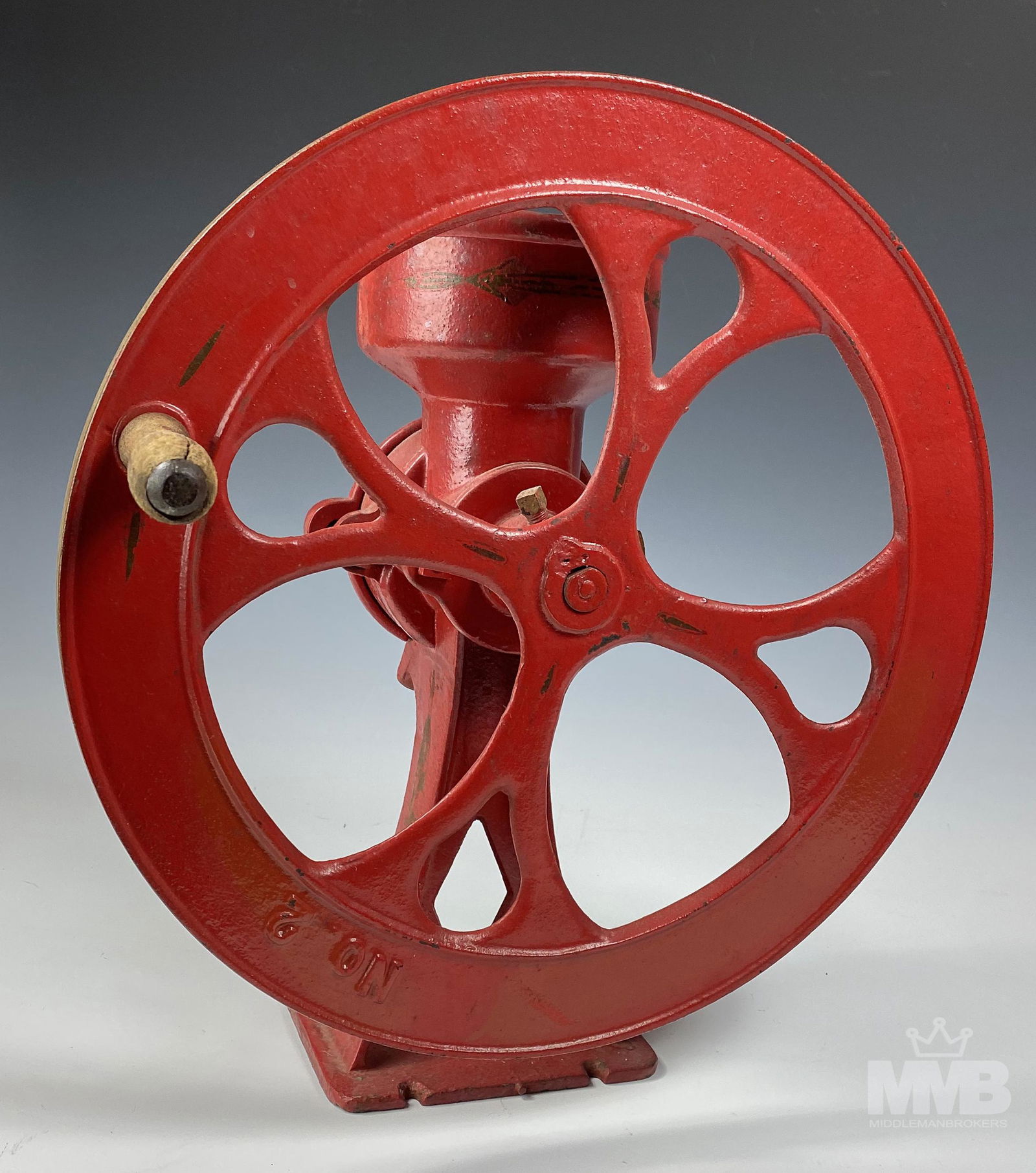 Antique No.2 Cast Iron Grain & Coffee Mill Grinder (1 of 5)