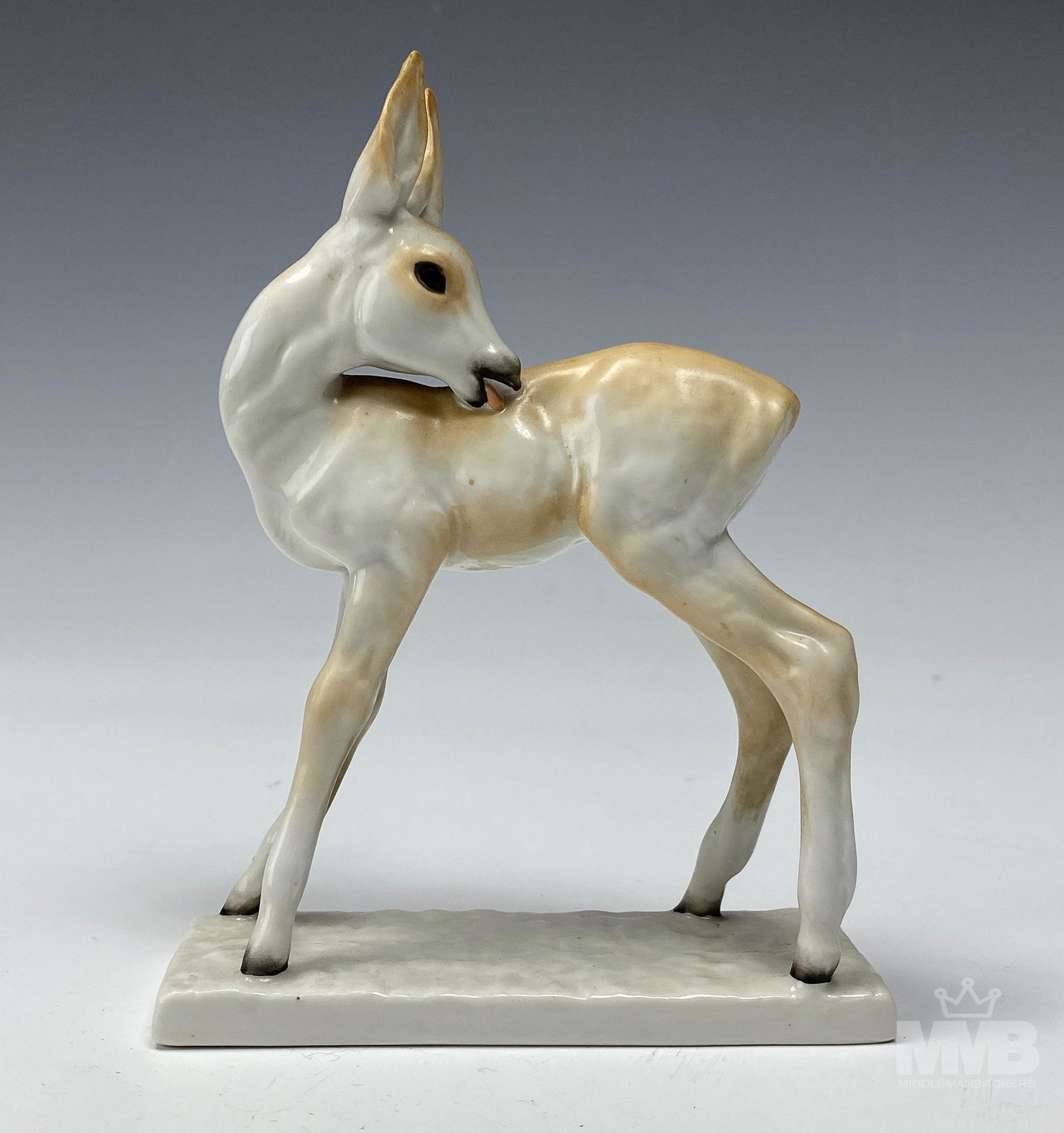 Rosenthal German Porcelain 5" Fawn Deer Figurine (1 of 6)