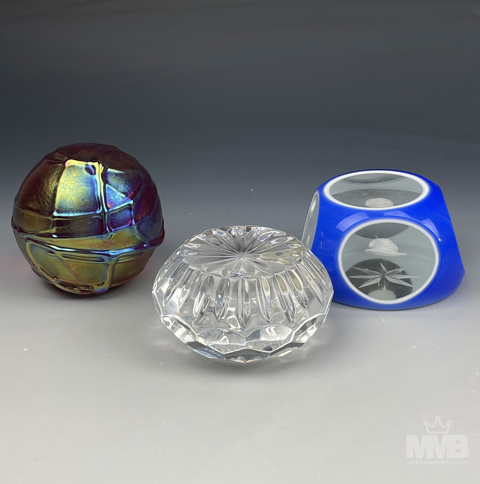 Waterford & Modern Studio Art Glass Paperweights (1 of 5)