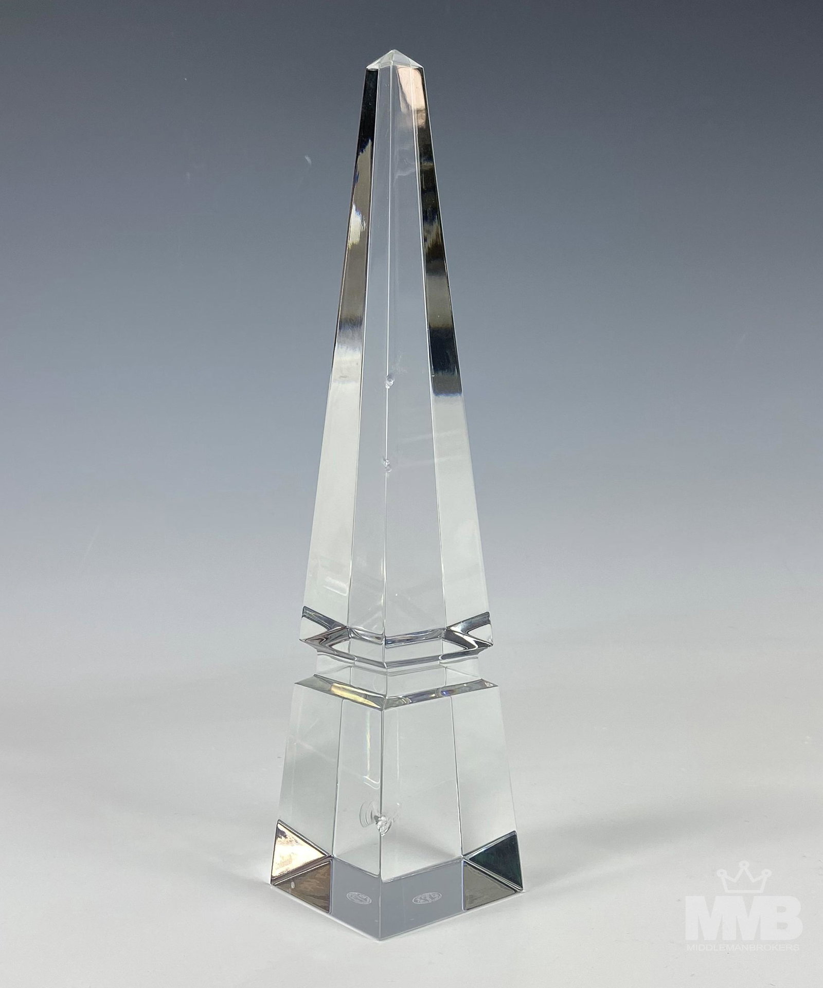 Baccarat Crystal Luxor Art Glass Obelisk Pyramid (1 of 9)