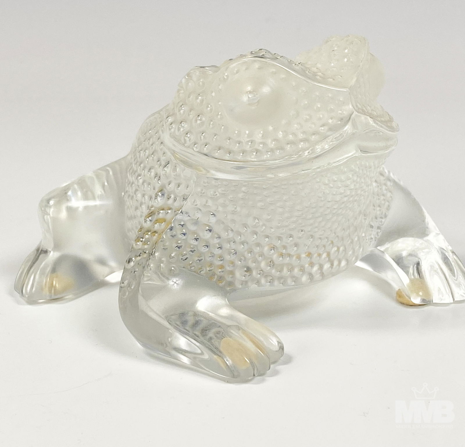 Lalique Frosted Crystal "Gregoire" Toad Sculpture (1 of 7)