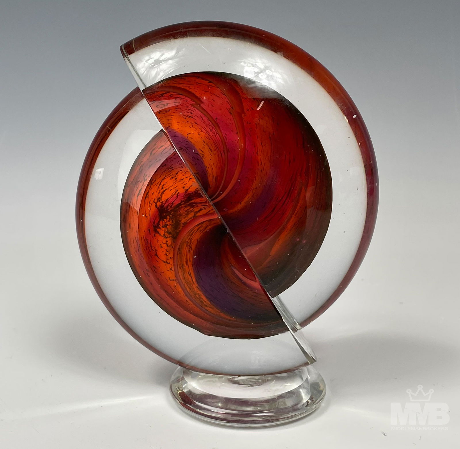 Hal David Berger Studio Art Glass Desk Paperweight (1 of 5)