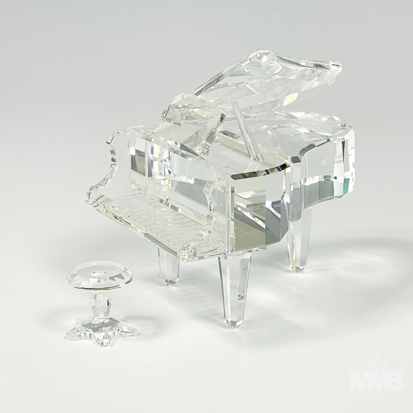 Swarovski Piano w/ Stool Austrian Crystal Figurine (1 of 6)