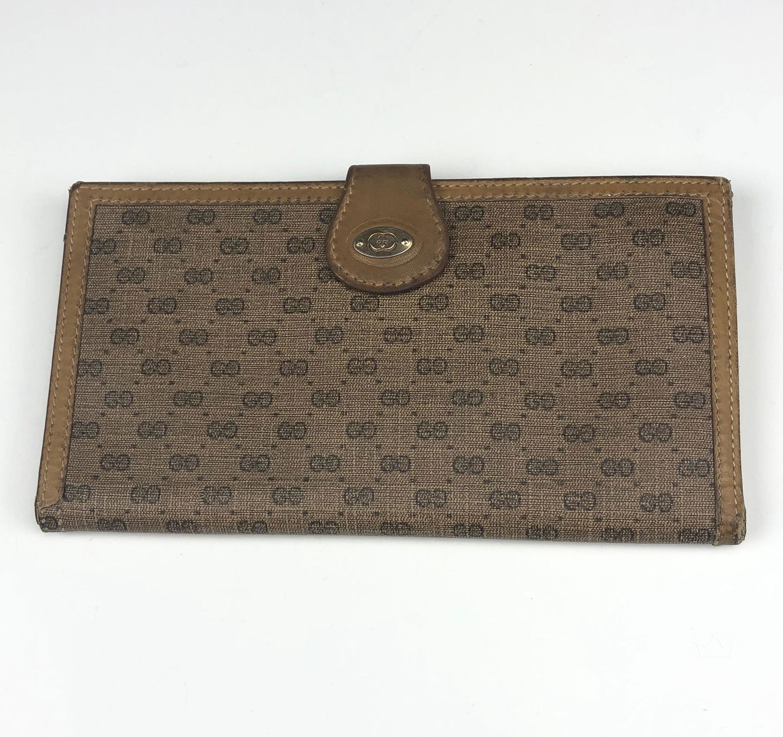 Gucci GG Logo Canvas Leather Designer Purse Wallet (1 of 10)