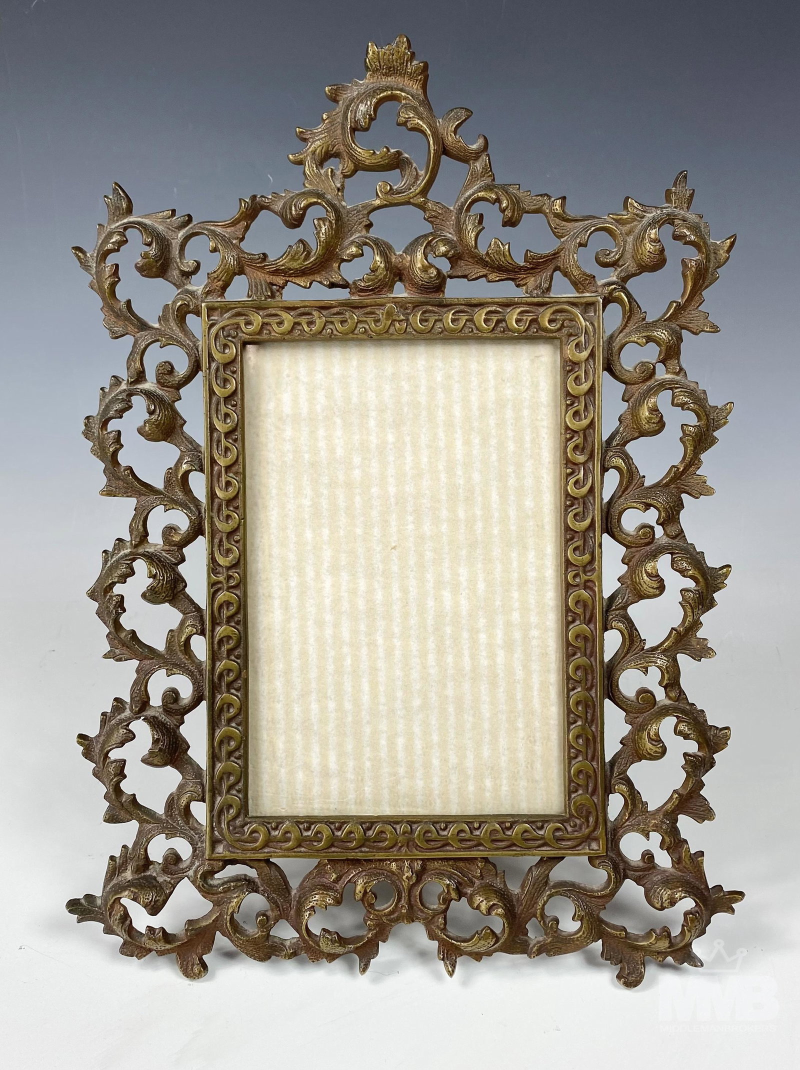 Antique Victorian Bronze Photograph Picture Frame (1 of 8)