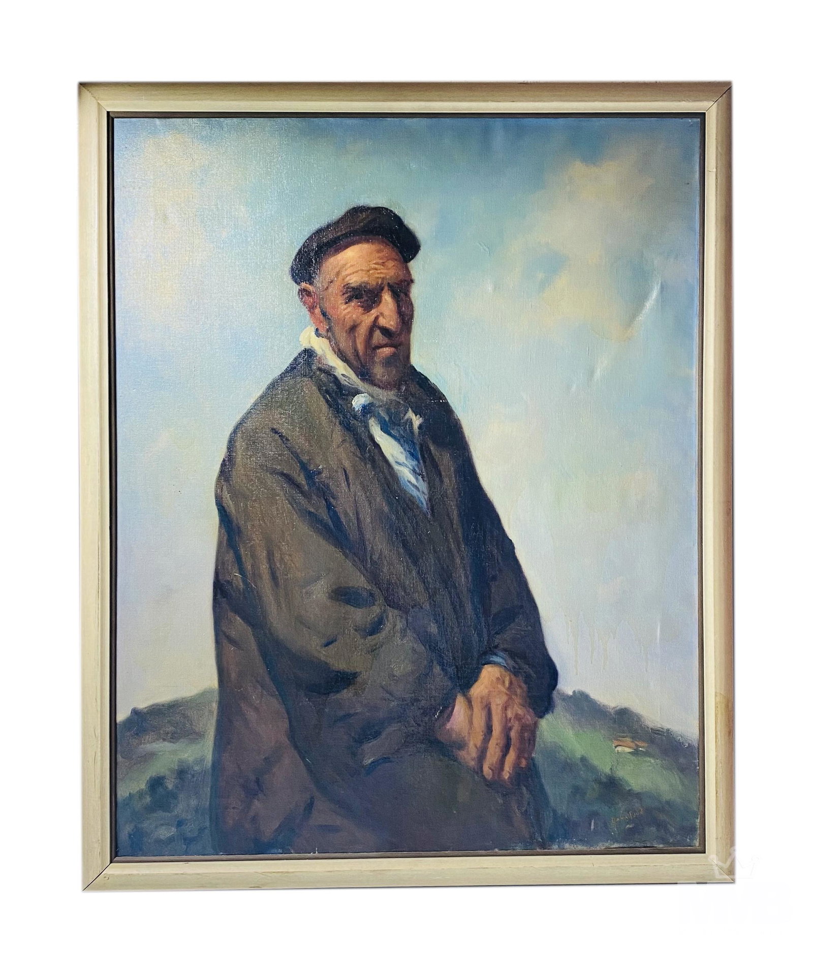 Dana Ripley Pond 1881-1962 Farmer Man Oil Painting (1 of 7)