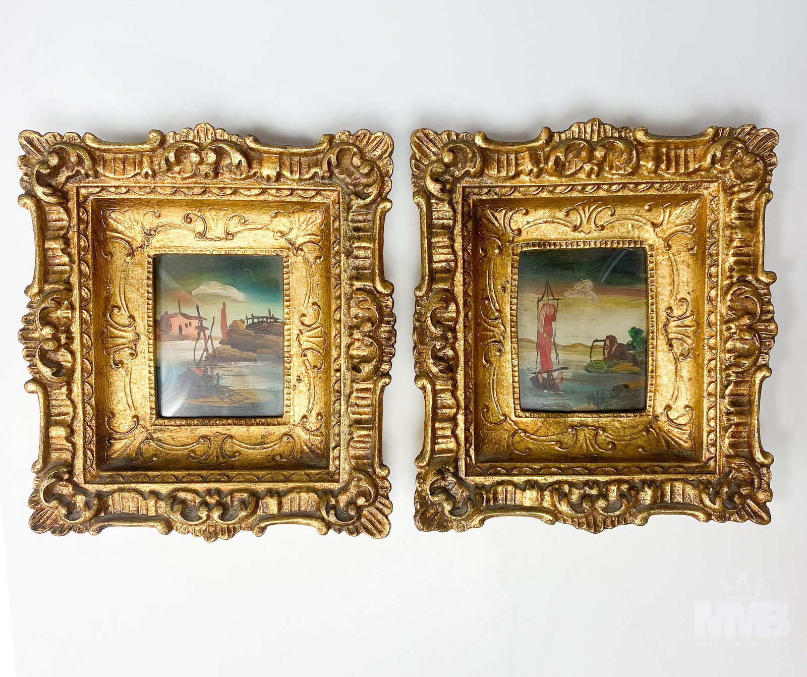 Signed Mystery Artist Landscape Oil Painting LOT (1 of 7)