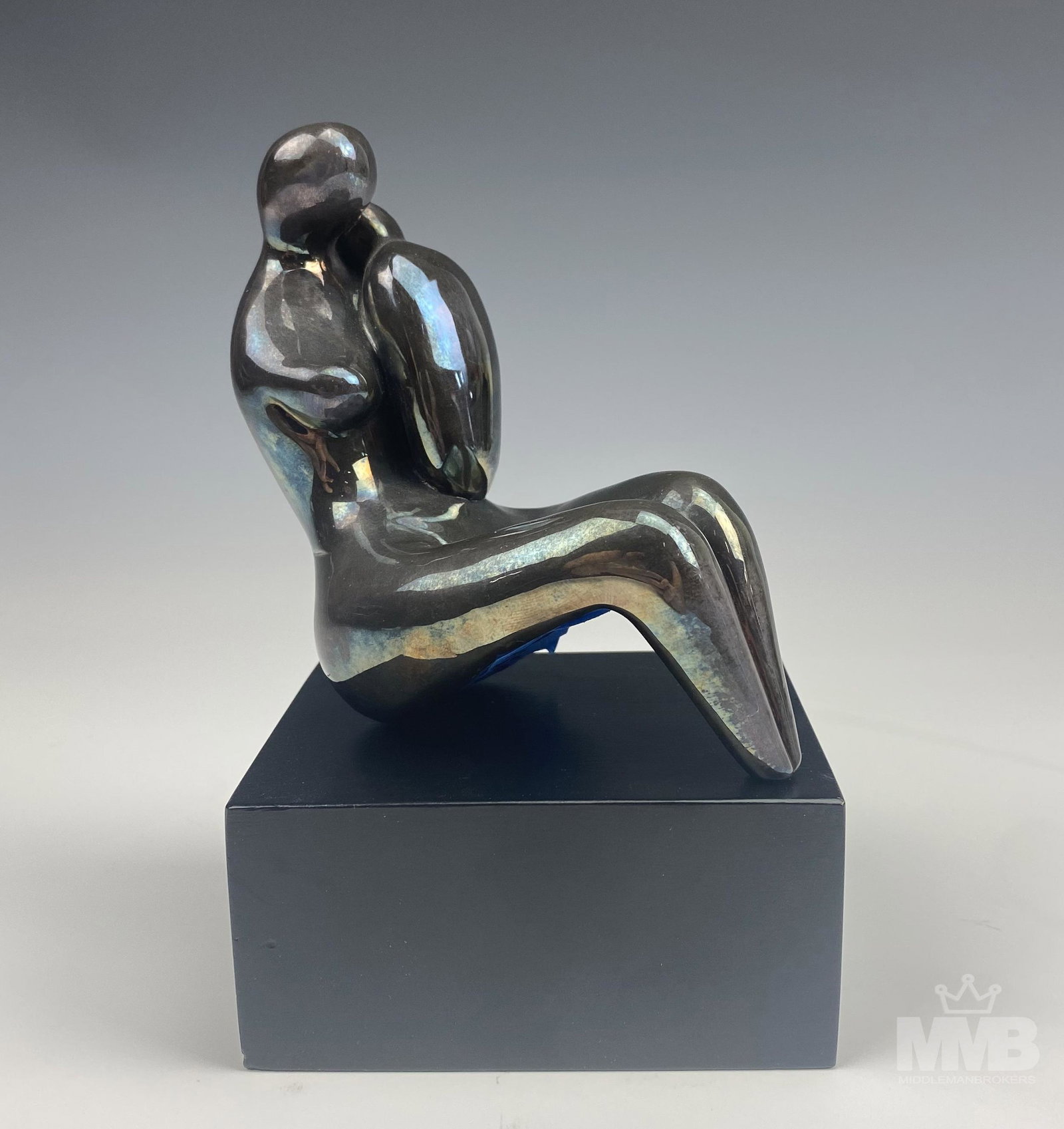 Devora Jaron Sterling Wax Mother Child Sculpture (1 of 7)