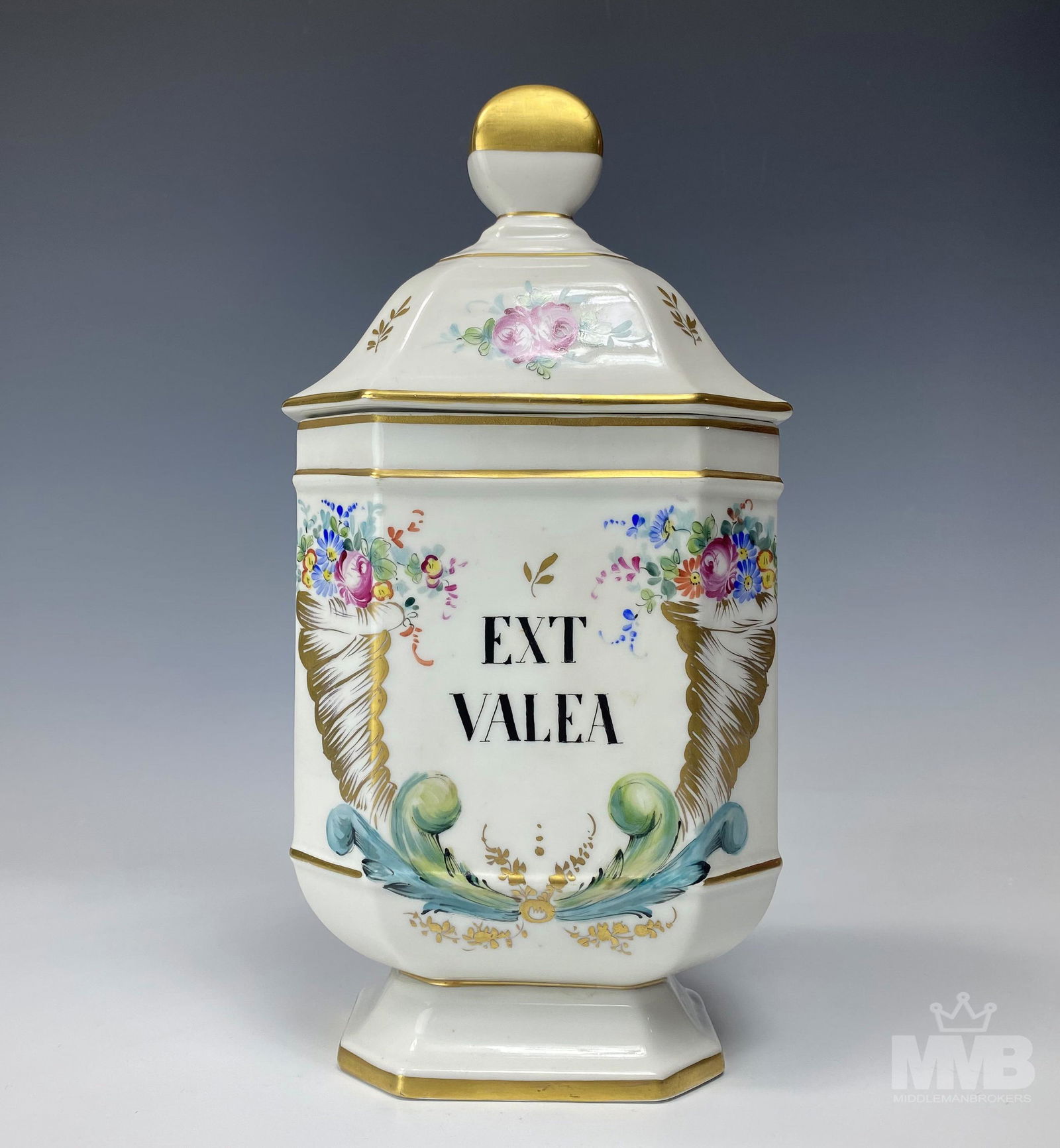 Antique French Porcelain Apothecary Pharmacy Jar (1 of 8)