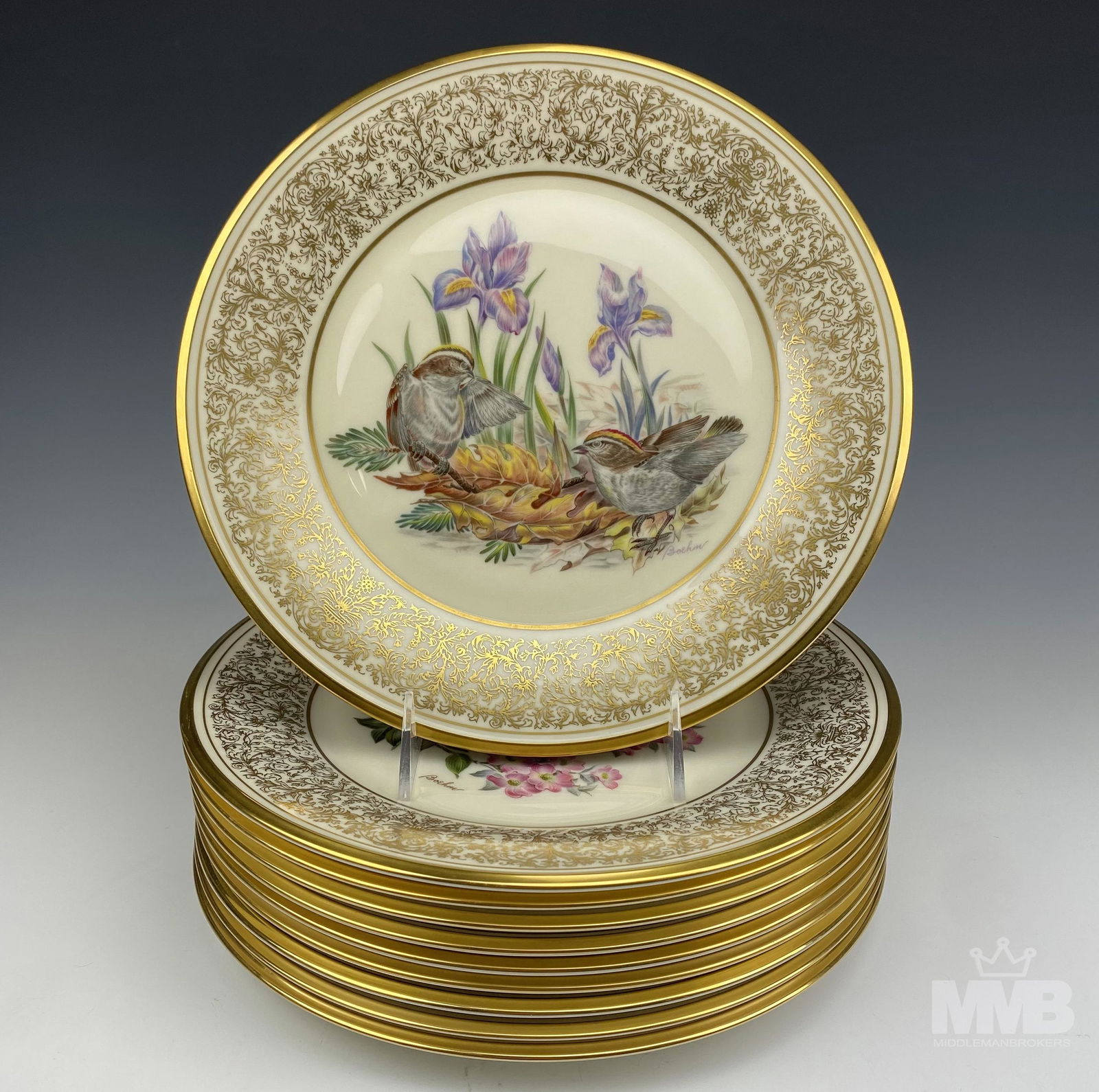 10 Lenox Boehm Birds Annual Limited Edition Plates (1 of 11)