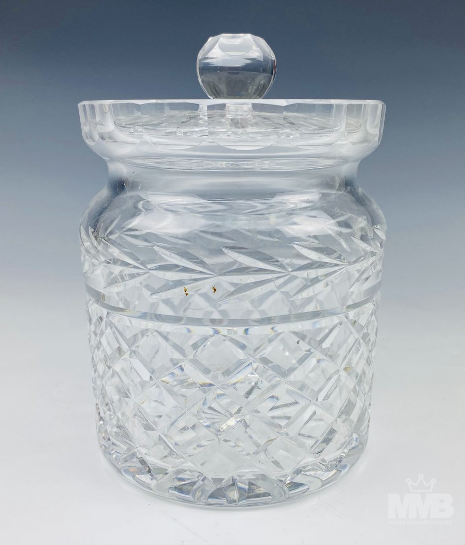 Waterford Cut Crystal Glandore Biscuit Cookie Jar (1 of 7)