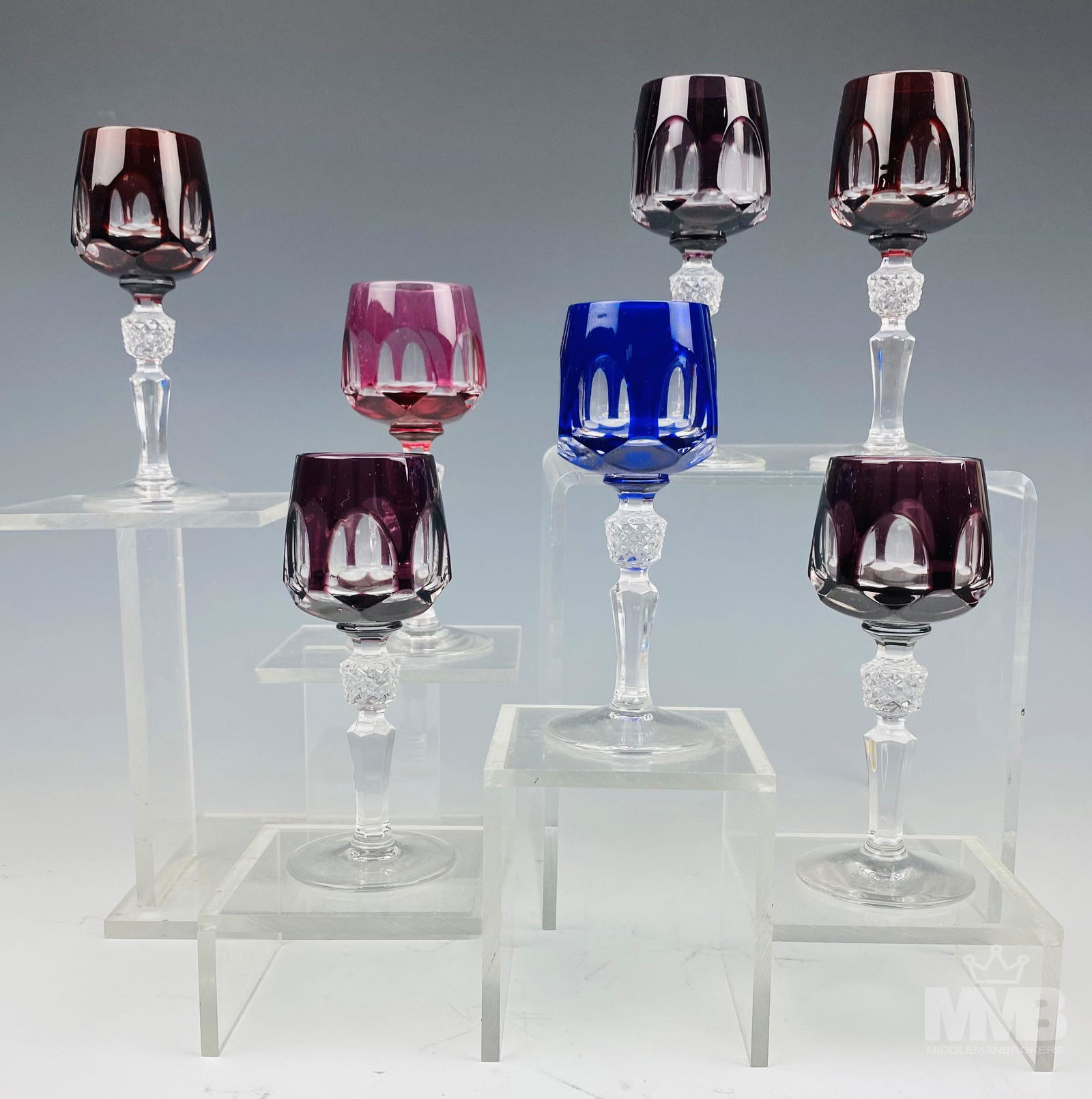 7 Nachtmann Crystal "Antika" Bar Barware Cordials (1 of 9)