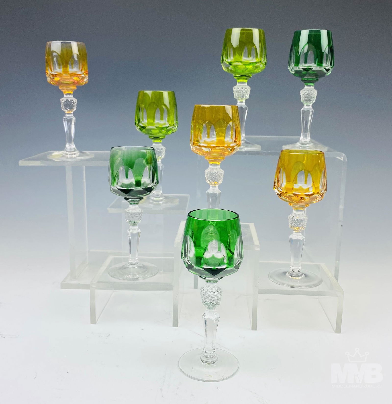 8 Nachtmann Crystal "Antika" Bar Barware Cordials (1 of 11)