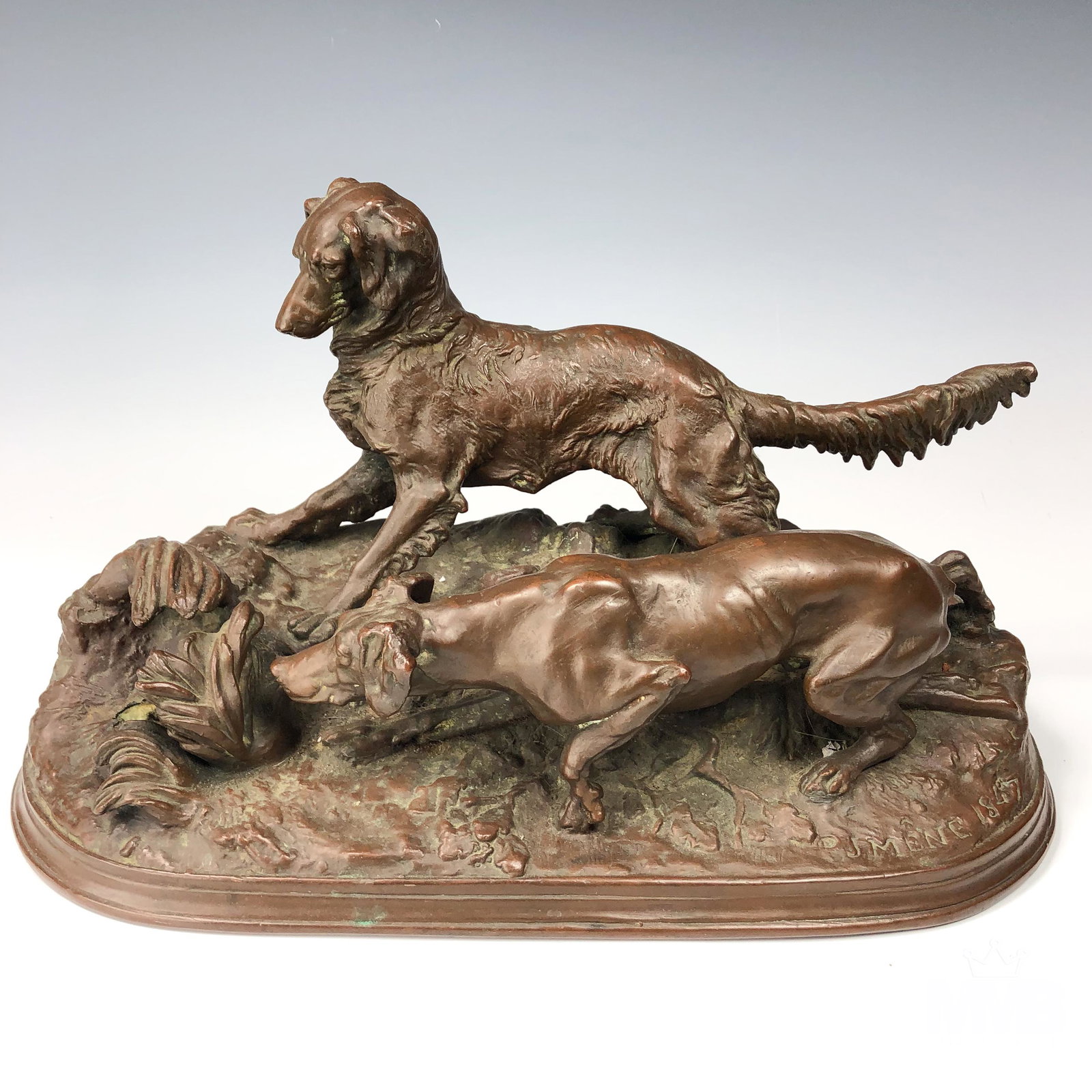 Pierre J Mene 19th C French Bronze Dog Sculpture (1 of 5)