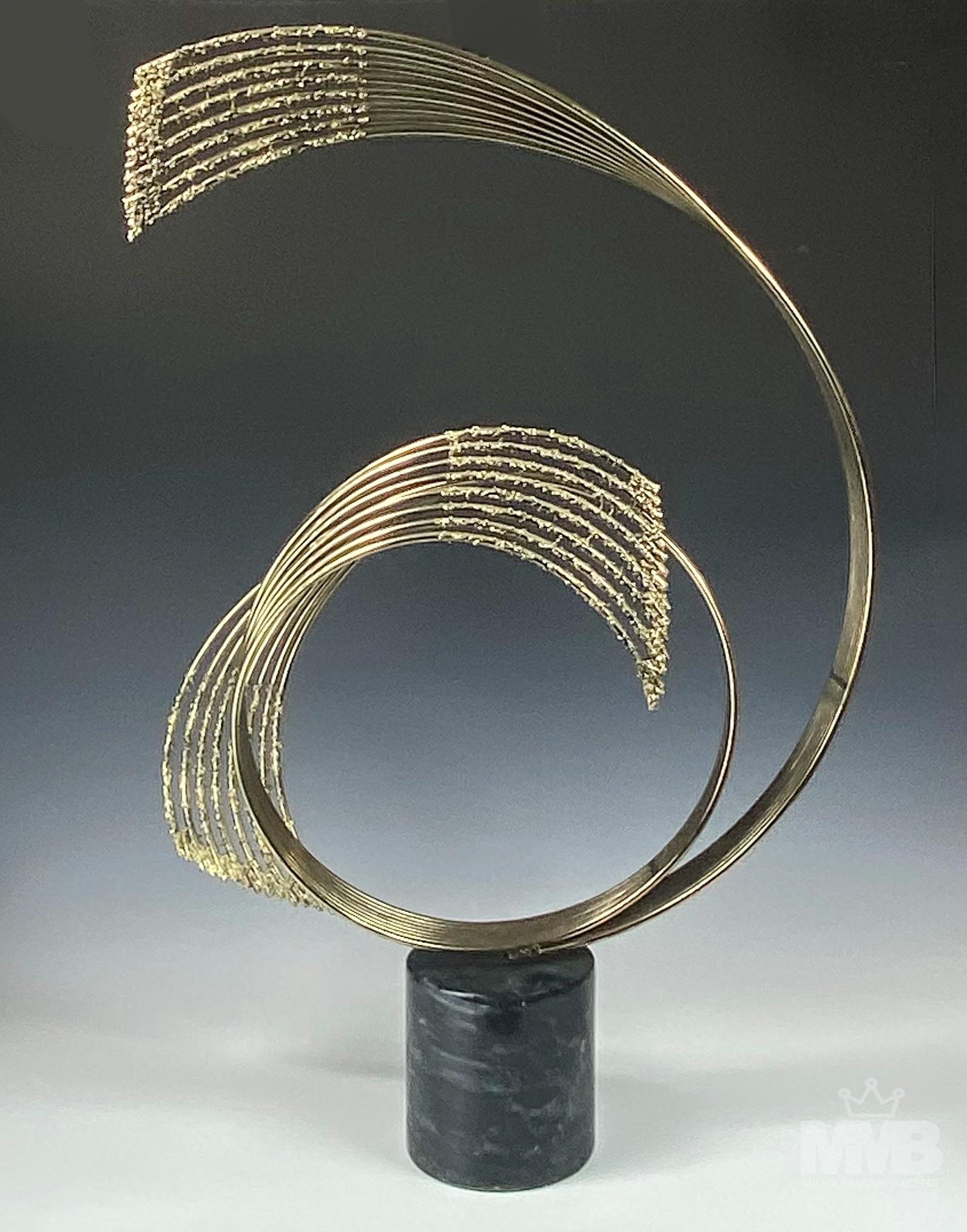 Jere Mid Century Modern MCM Brass Marble Sculpture (1 of 9)