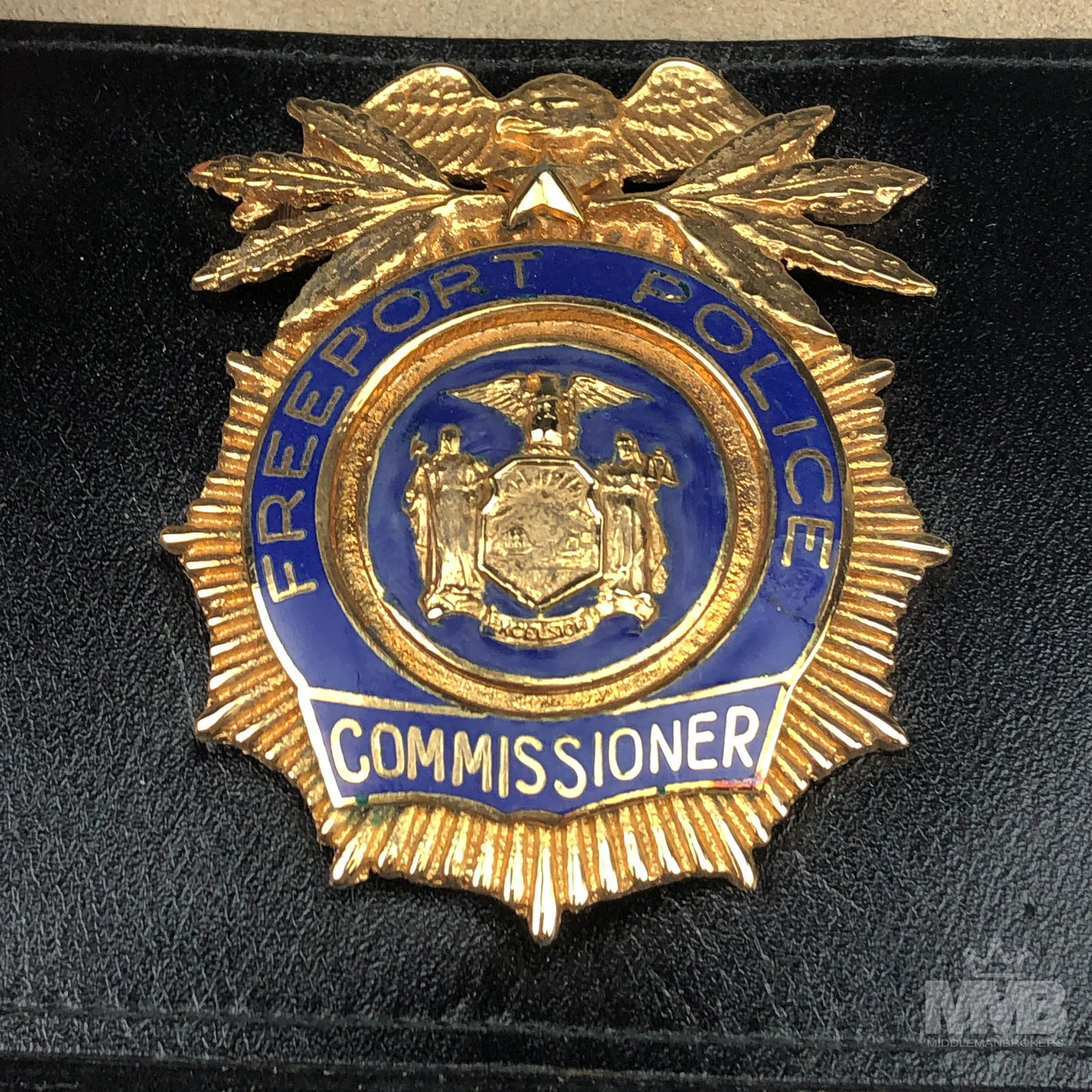 Freeport Police Commissioner Badge Pin Case (1 of 4)