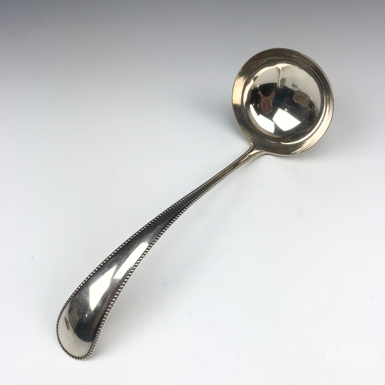 833 Dutch Silver Beaded Handle Serving Punch Ladle (1 of 4)