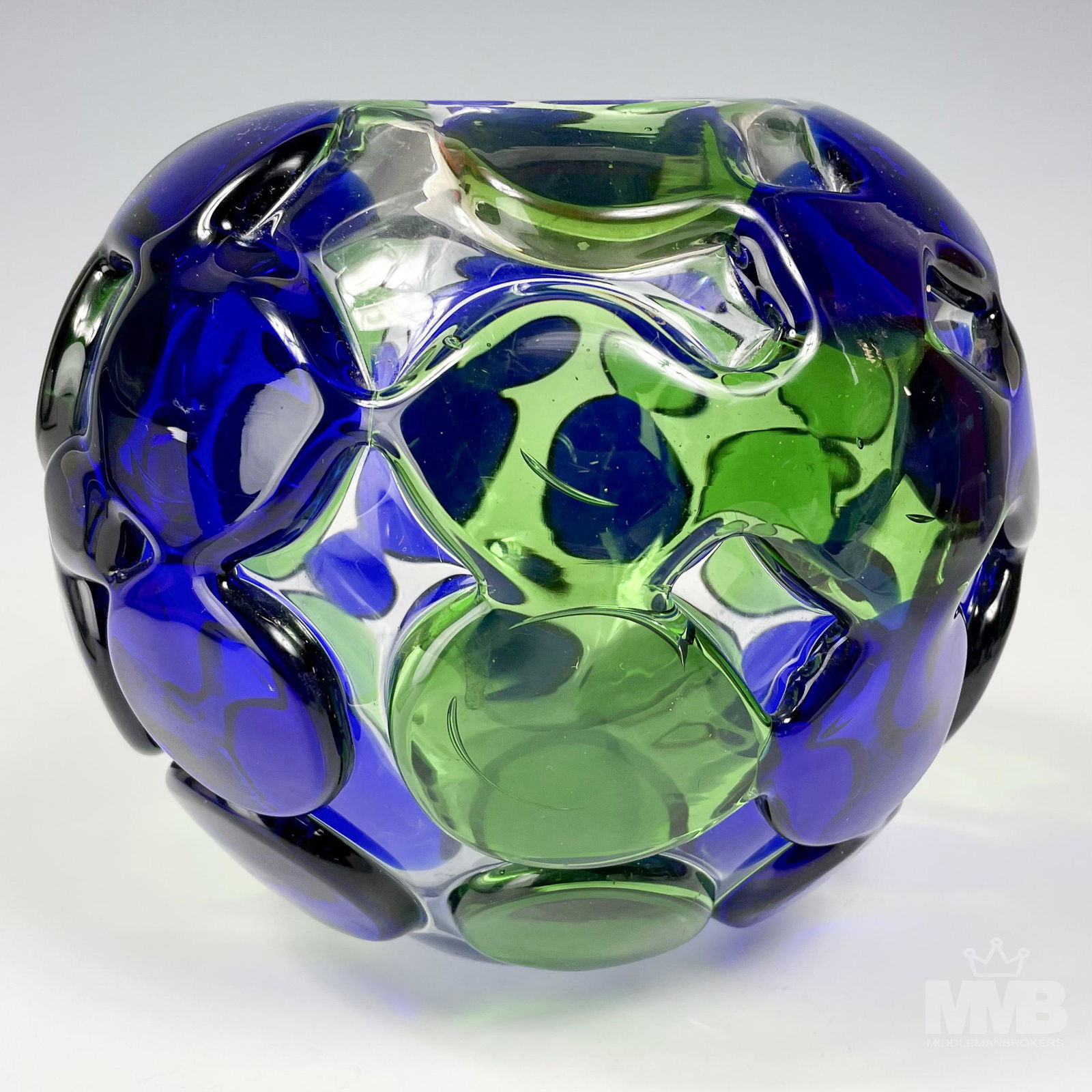 Mid Century Modern MCM Czech Studio Art Glass Vase (1 of 4)