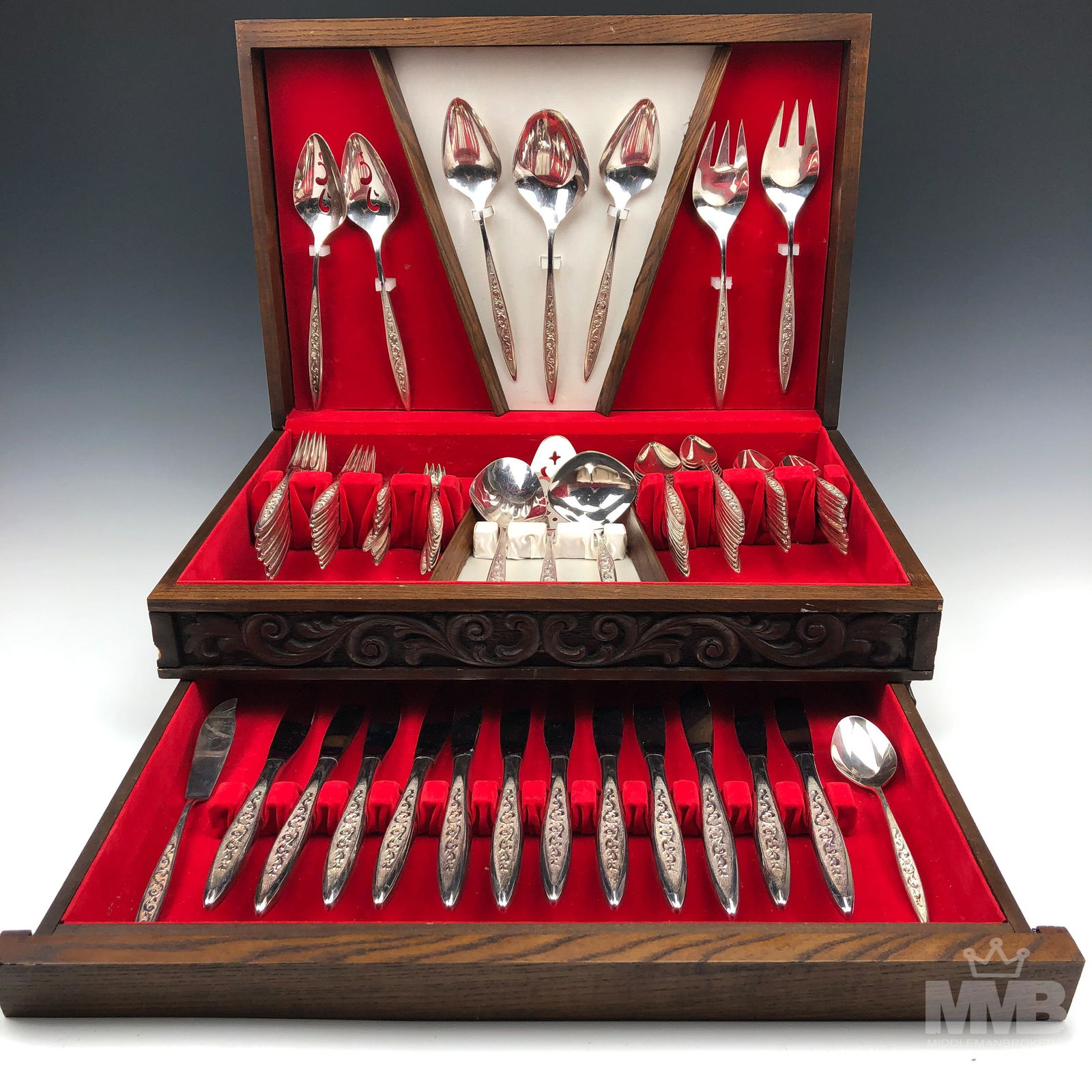International Silver Plate Esperanto Flatware Set (1 of 9)