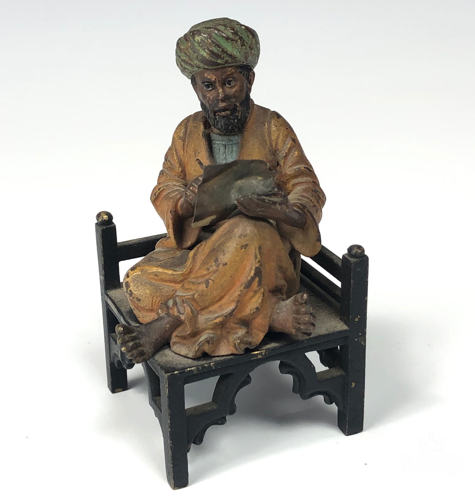Bergman Painted Bronze Mini Orientalist Sculpture (1 of 4)