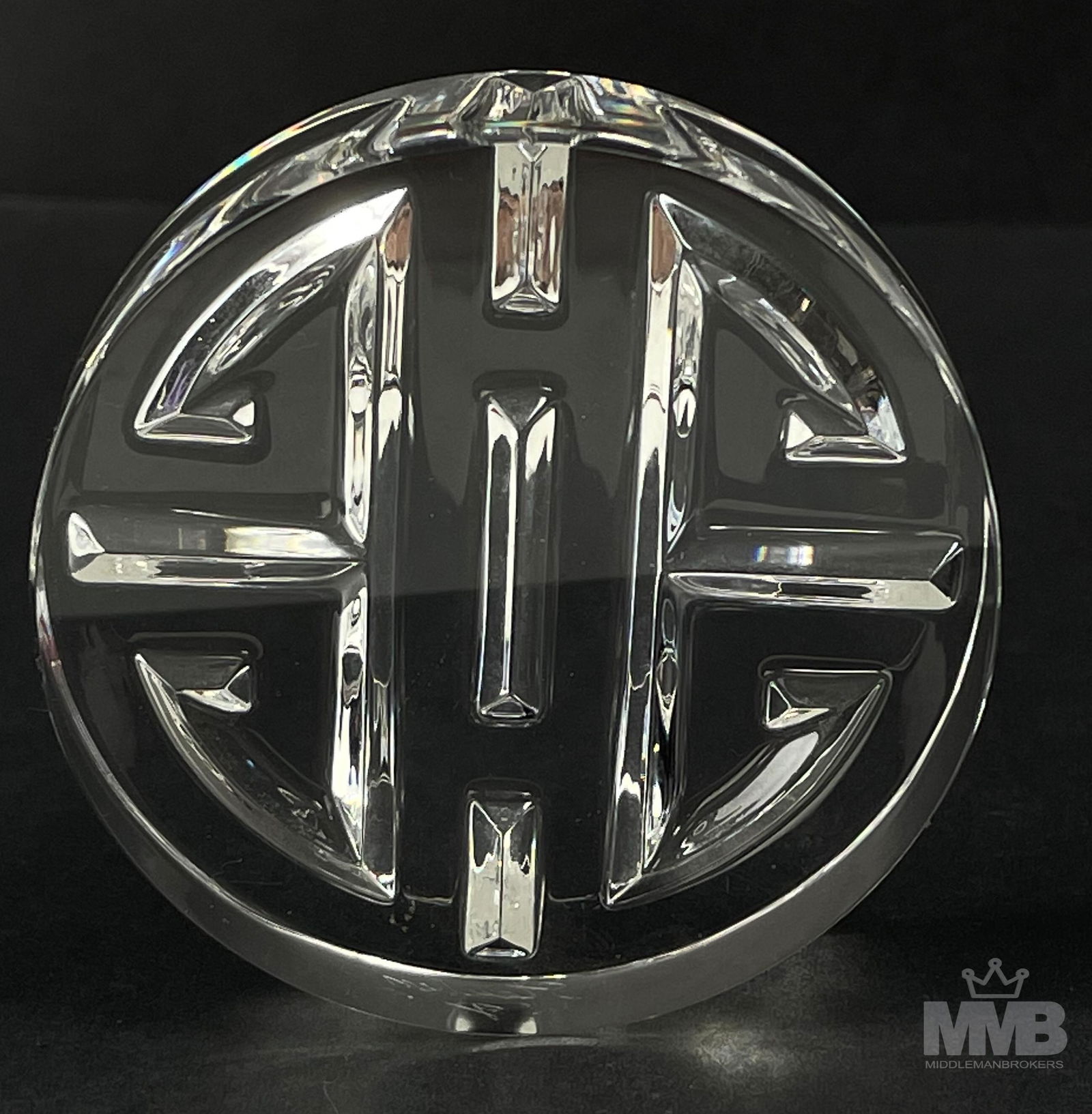 Steuben Crystal Shou Token Hand Cooler Paperweight (1 of 4)