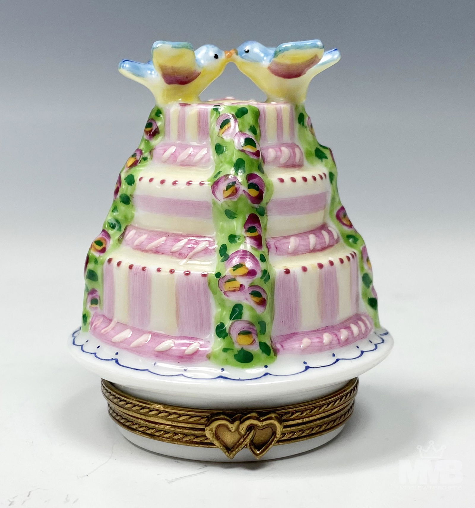 Limoges France Porcelain Bird Wedding Cake Box (1 of 6)