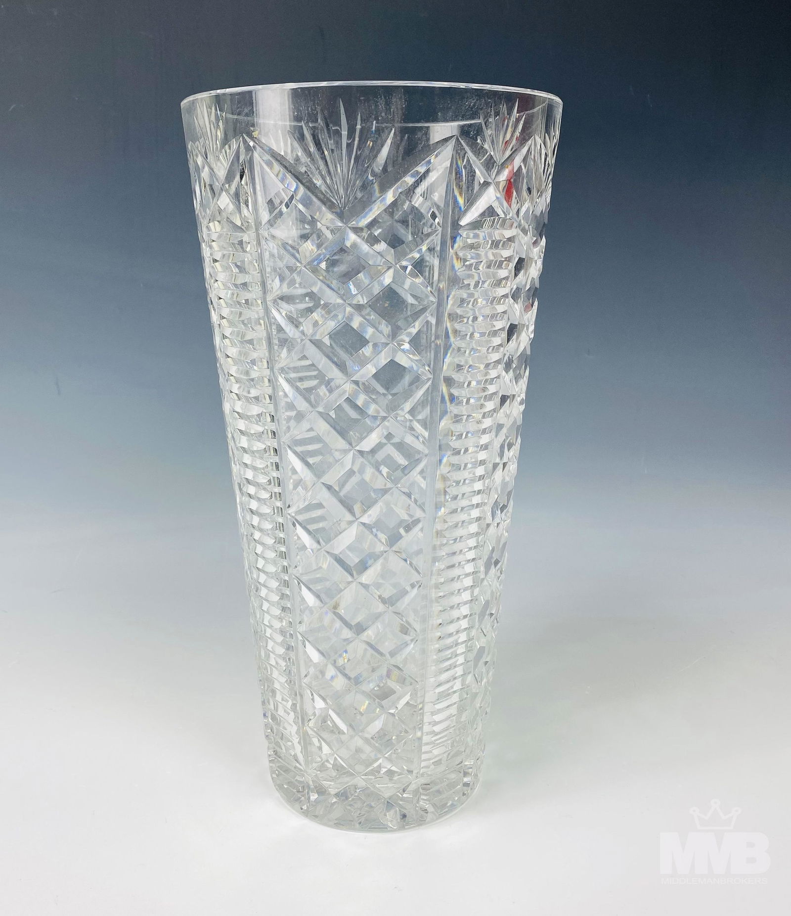 Waterford Irish Cut Crystal Clare 12" Flower Vase (1 of 6)