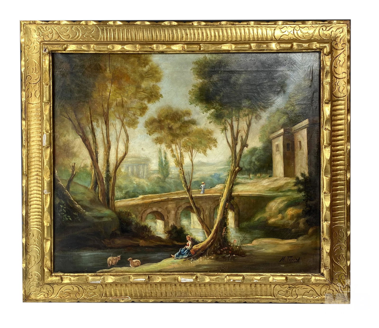 M. Torry 20c Landscape Oil Painting on Canvas (1 of 7)