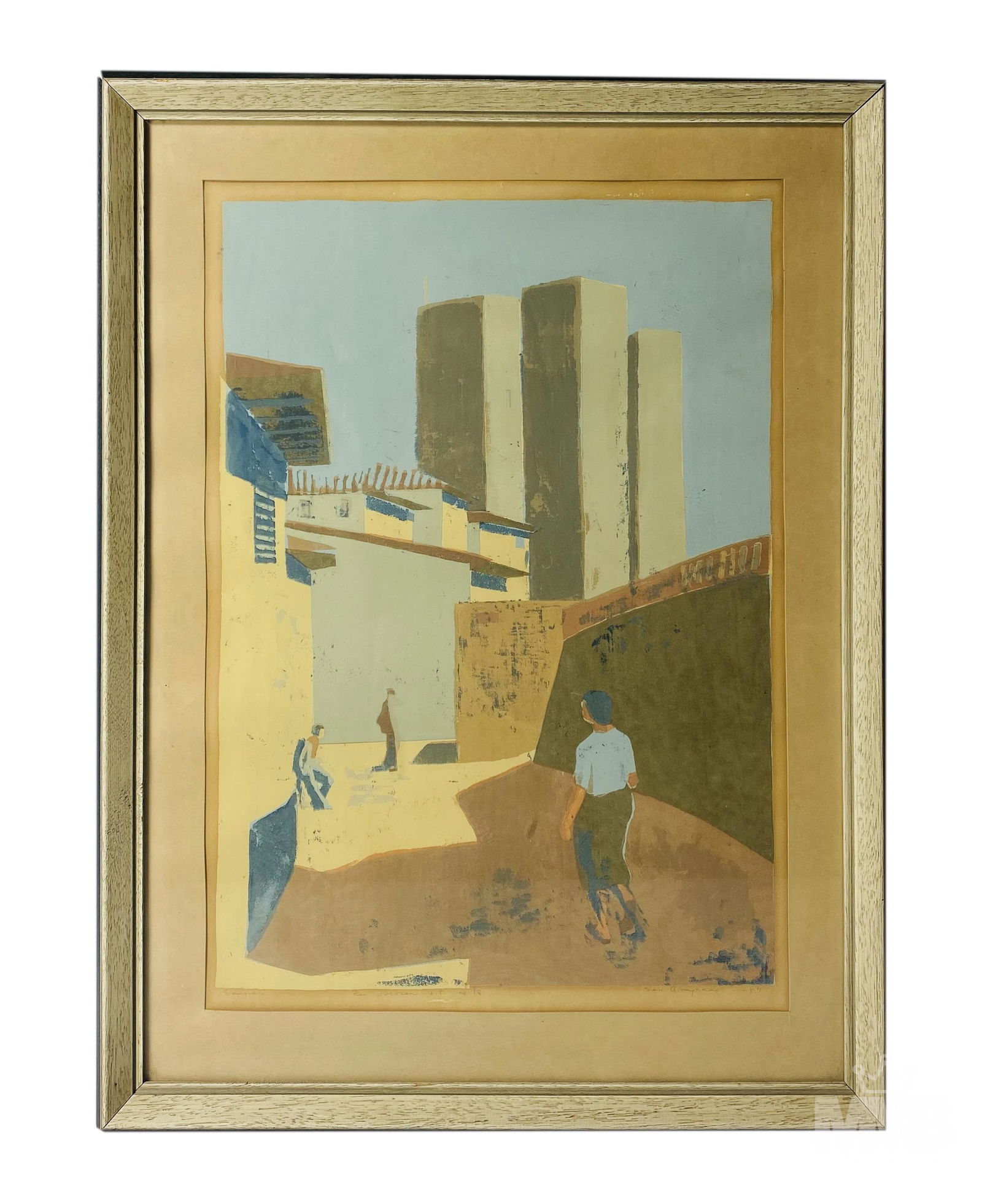 Mystery Artist 20C Landscape Woodblock Print (1 of 7)