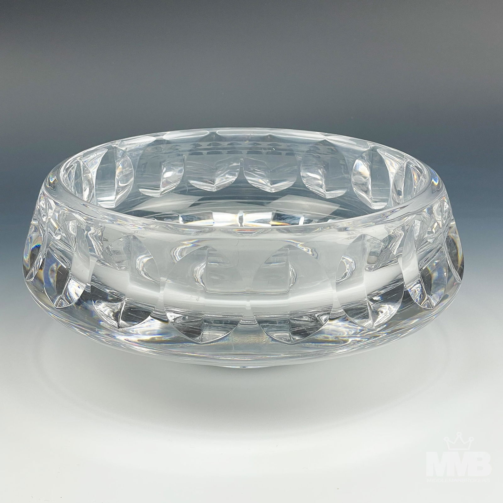 Orrefors Mid Century Swedish Crystal Serving Bowl (1 of 3)