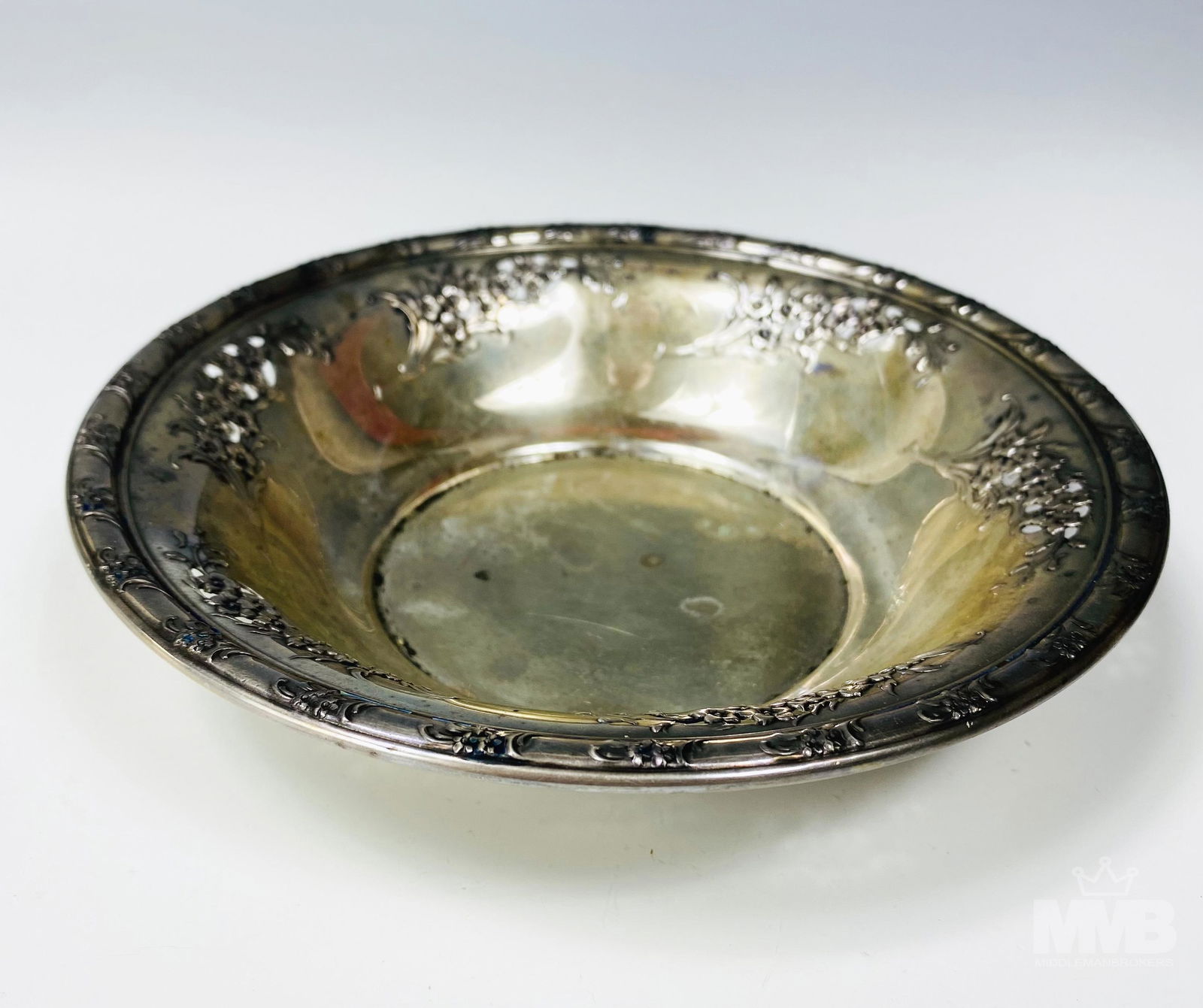 Wallace Larkspur Sterling Silver 6" Bon Bon Bowl (1 of 4)