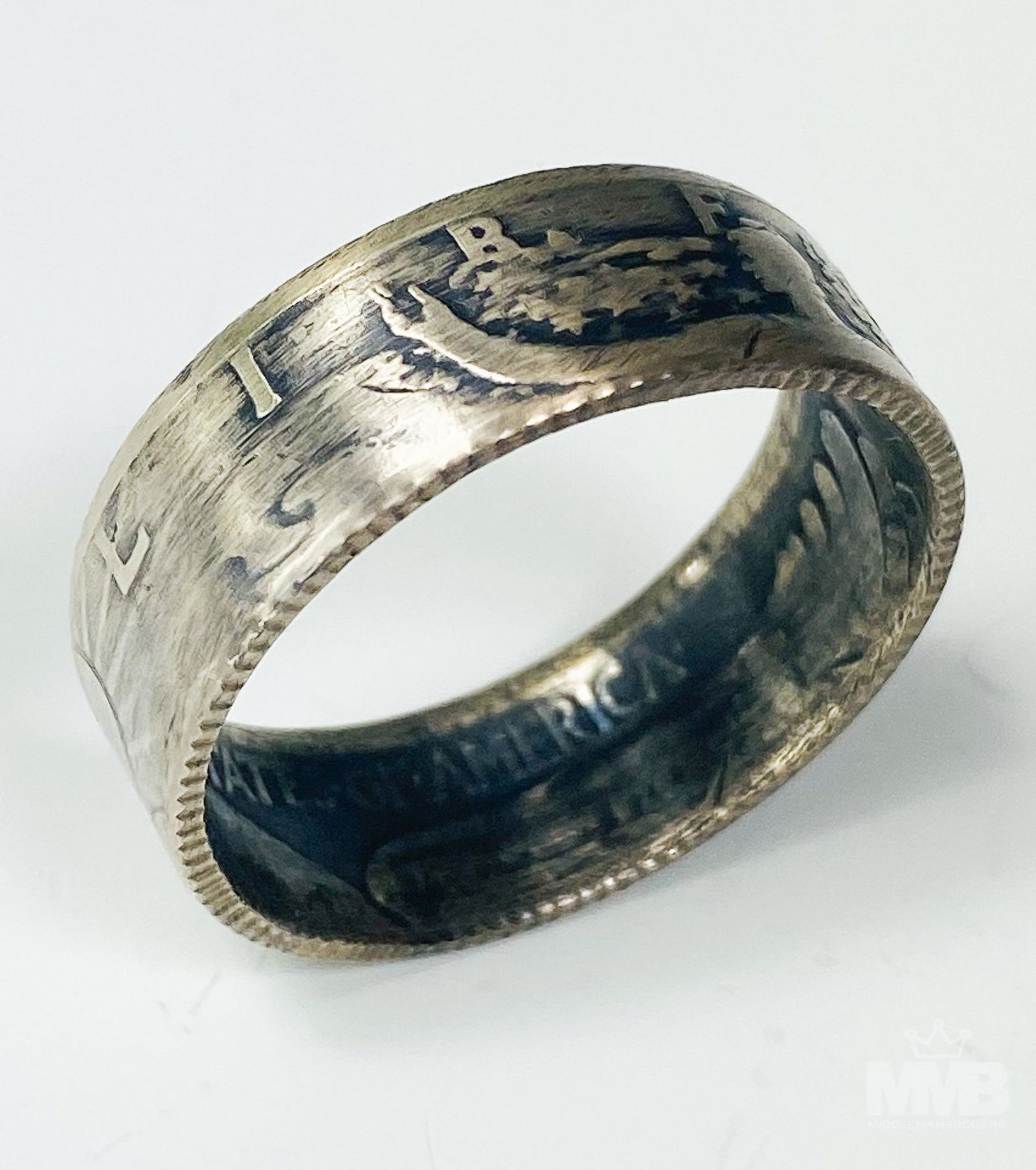1918 Walking Liberty Half Dollar Coin Ring Size 12 (1 of 5)